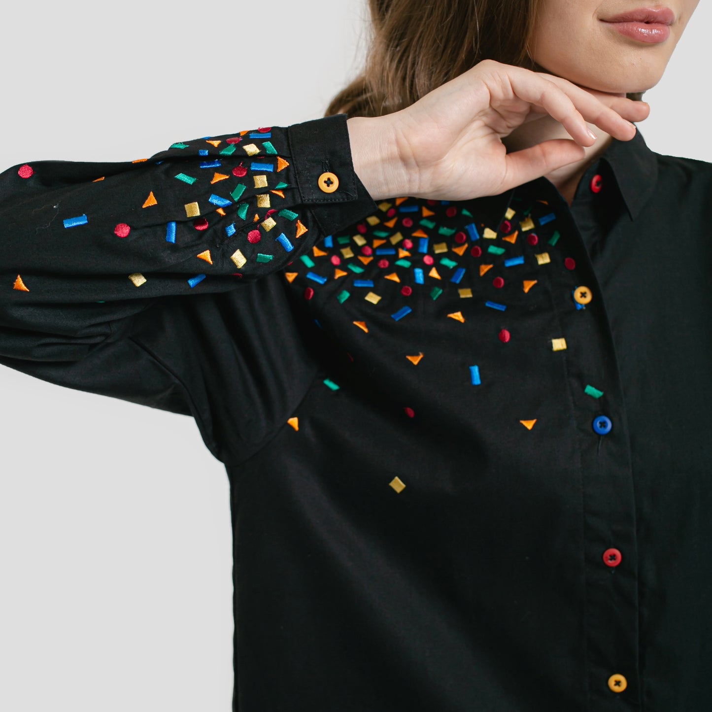 Mille Embro Tunic Black