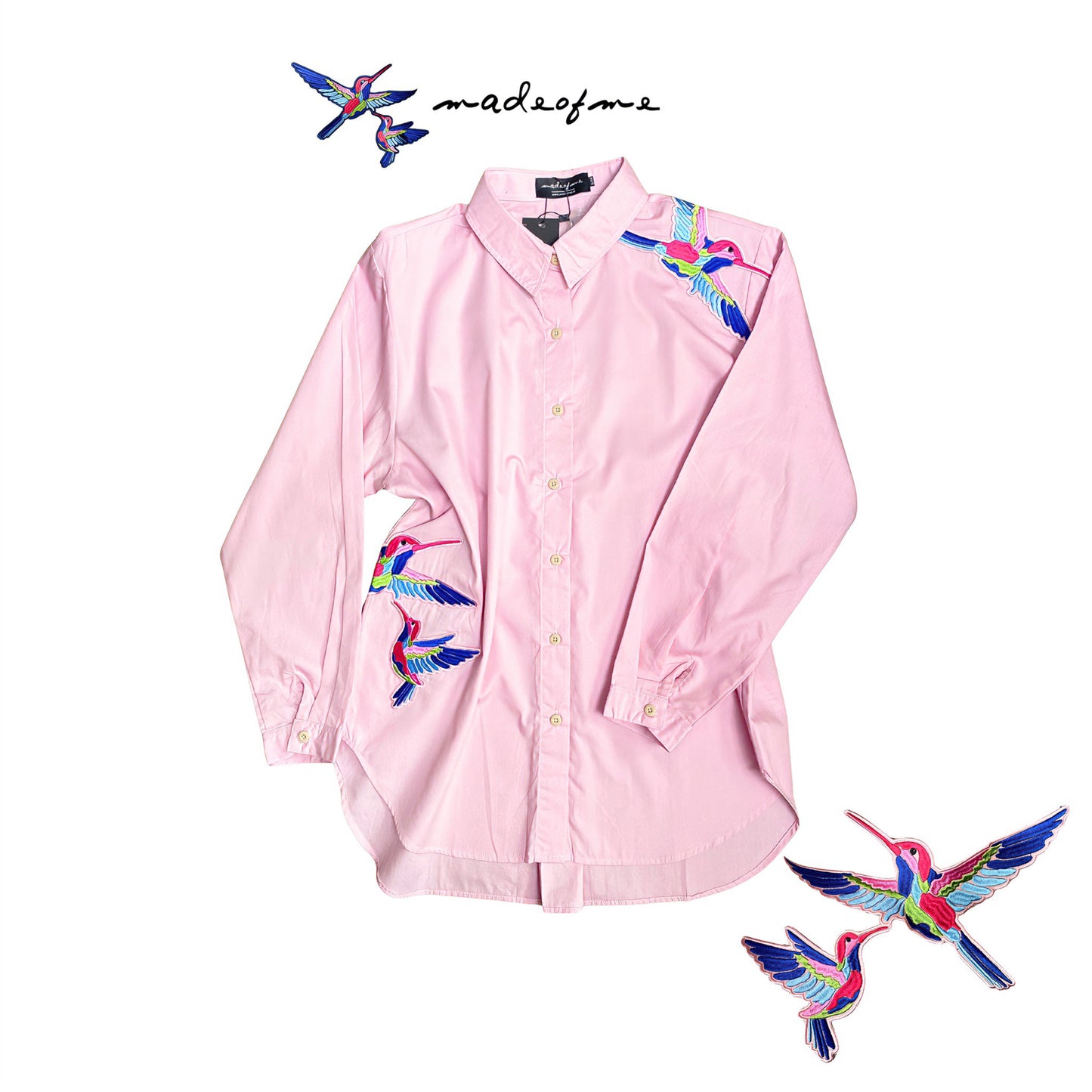 HURI BABY PINK SHIRT