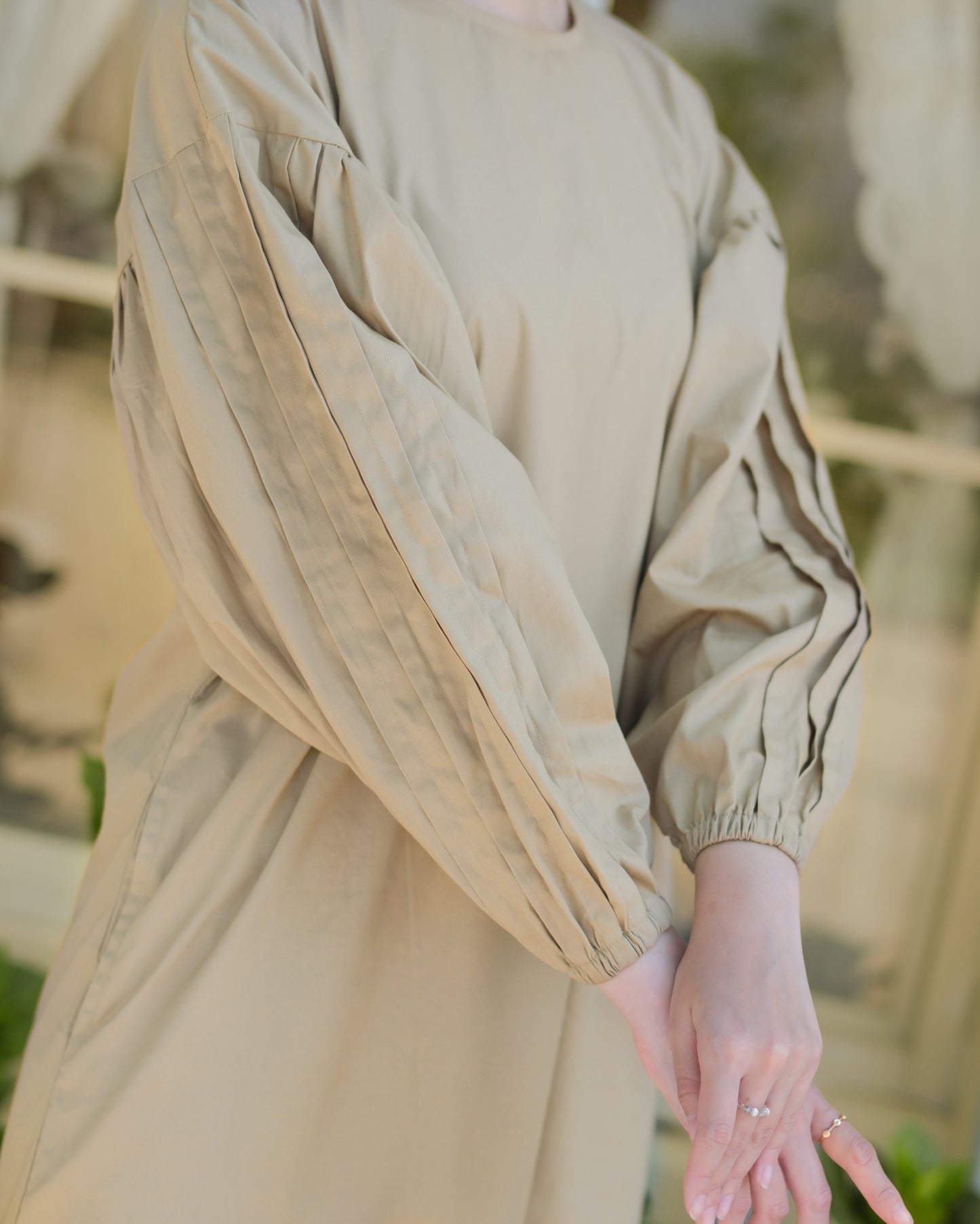 Adhia Statement Slevee Dress Mocca