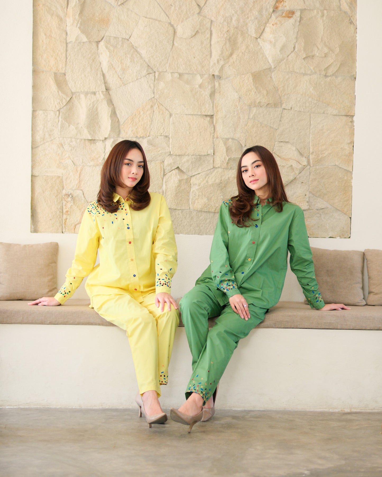 Mille Embro Matching set Green
