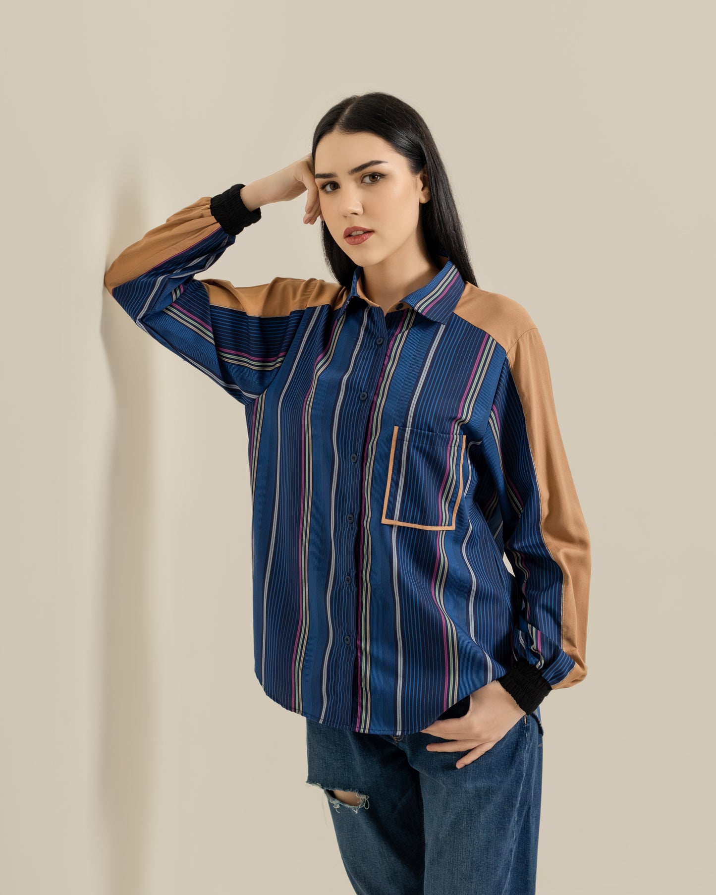 Bonnie Shirt in Navy