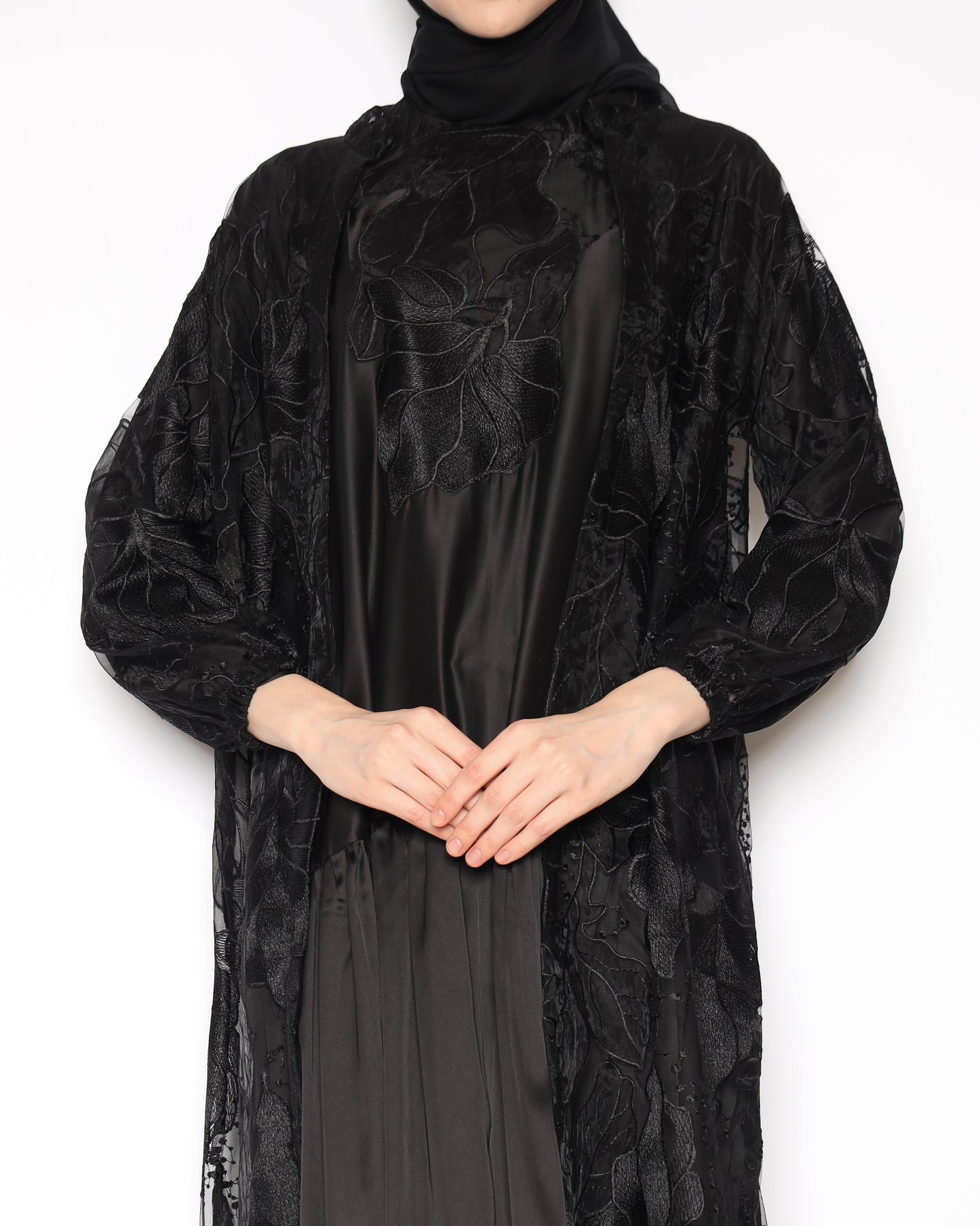 Omeera Women Matching Set Black