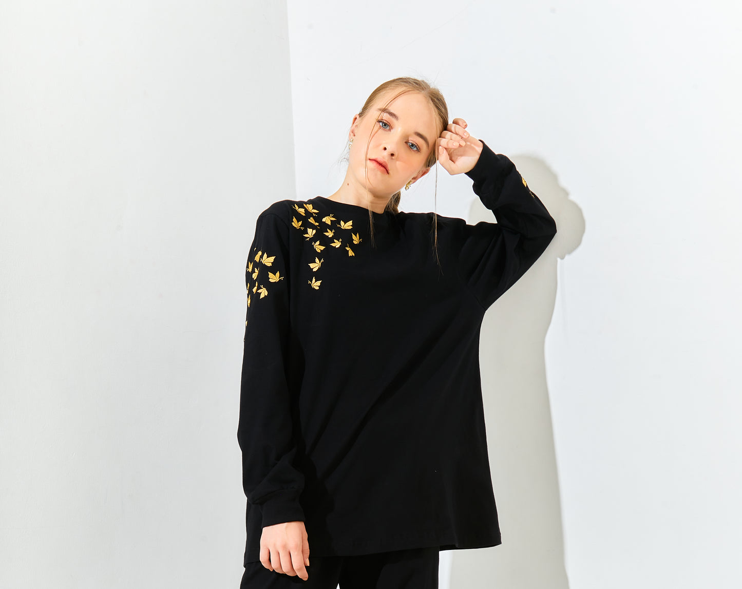 GOLD MINI BUFFY CASUAL SPORTY TOP ONLY