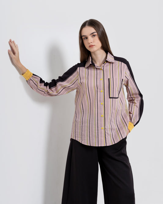 Bonnie Shirt in Pink-Black