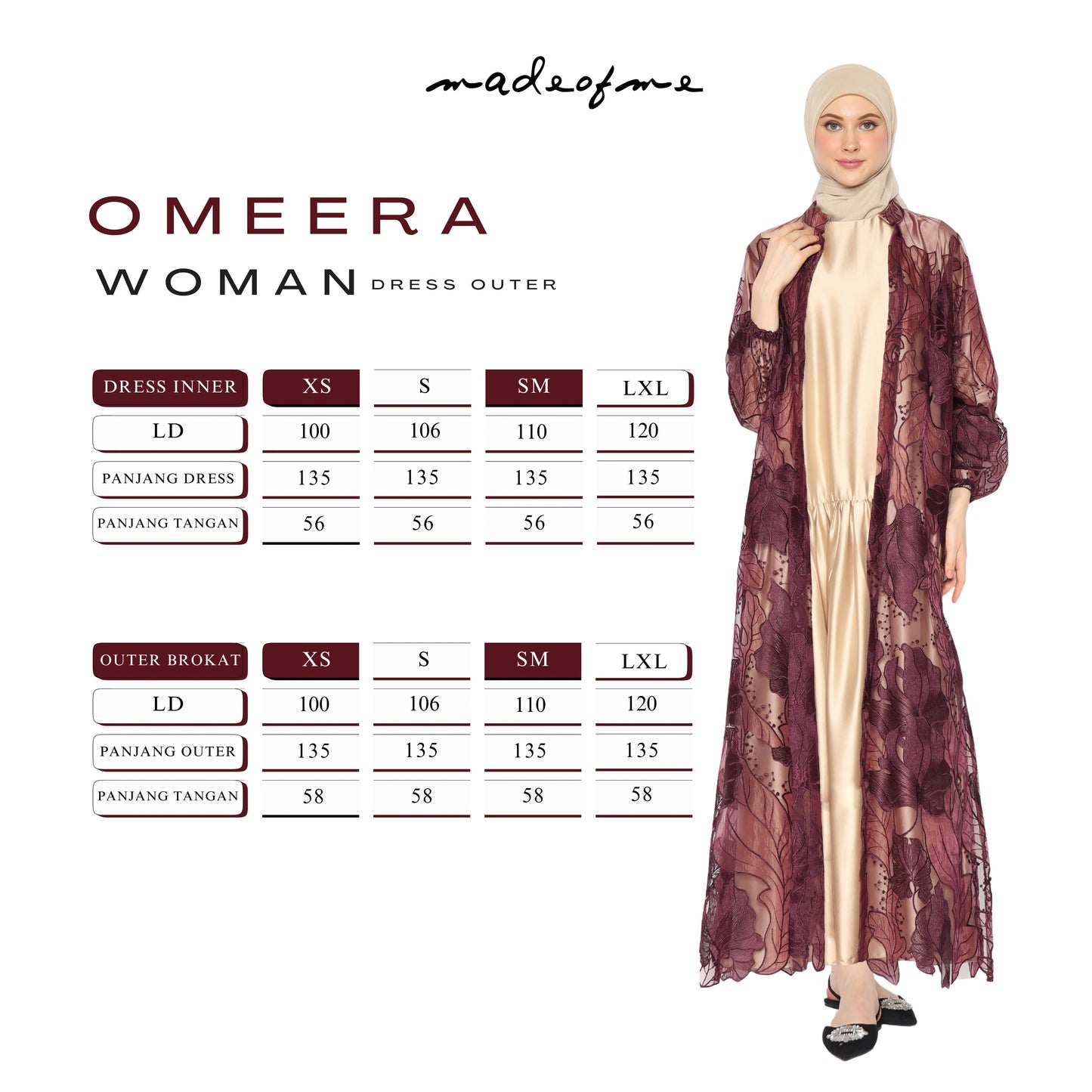 Omeera Women Matching Set Natural Beige