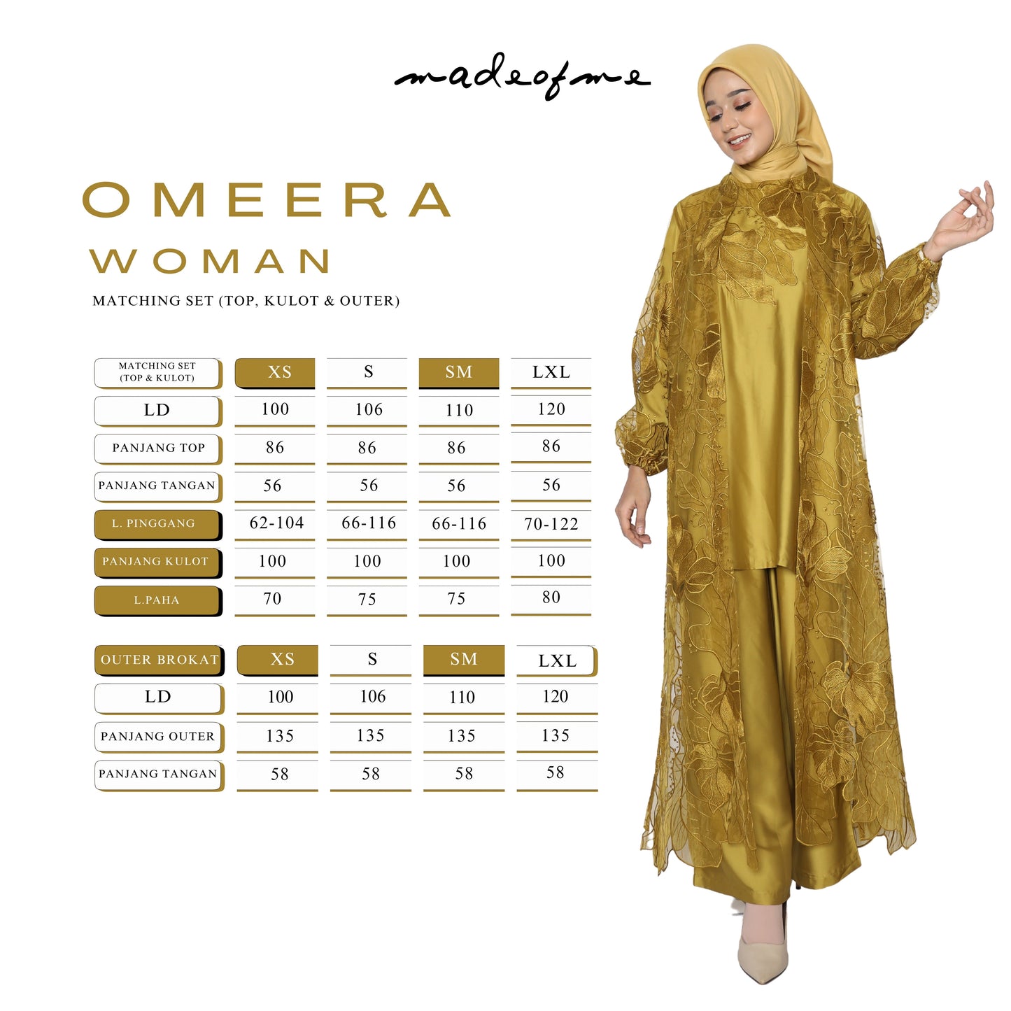 Omeera Women Matching Set White