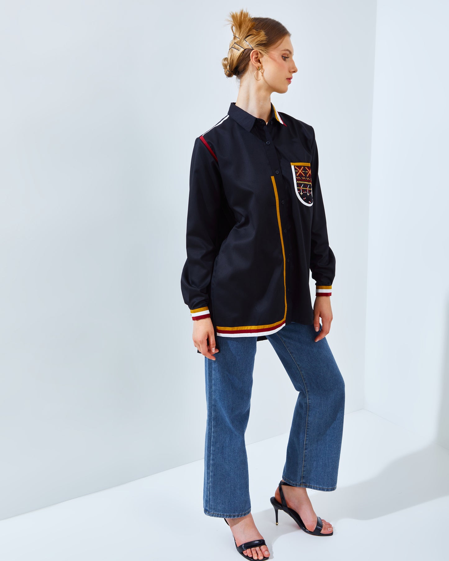 MADEOFME X BUBU SHIRT 1 POCKET BLACK