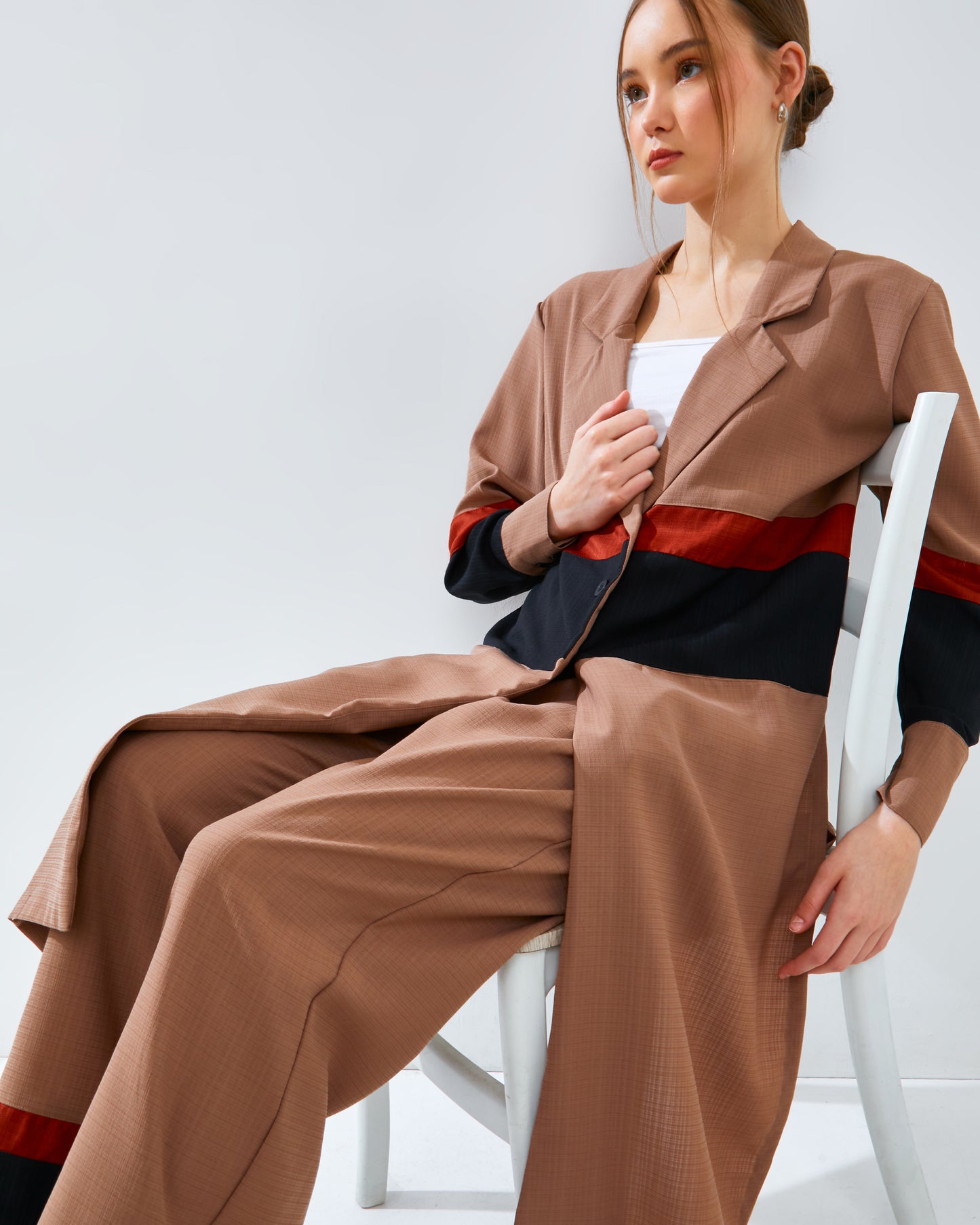 Adriana Blazer Brown Set