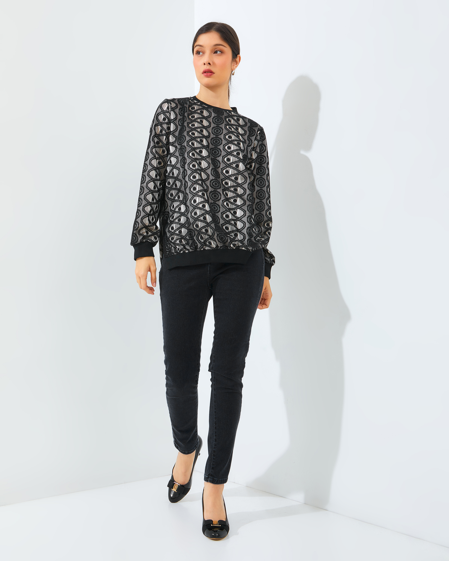 PUTI SWEATER BLACK MIX