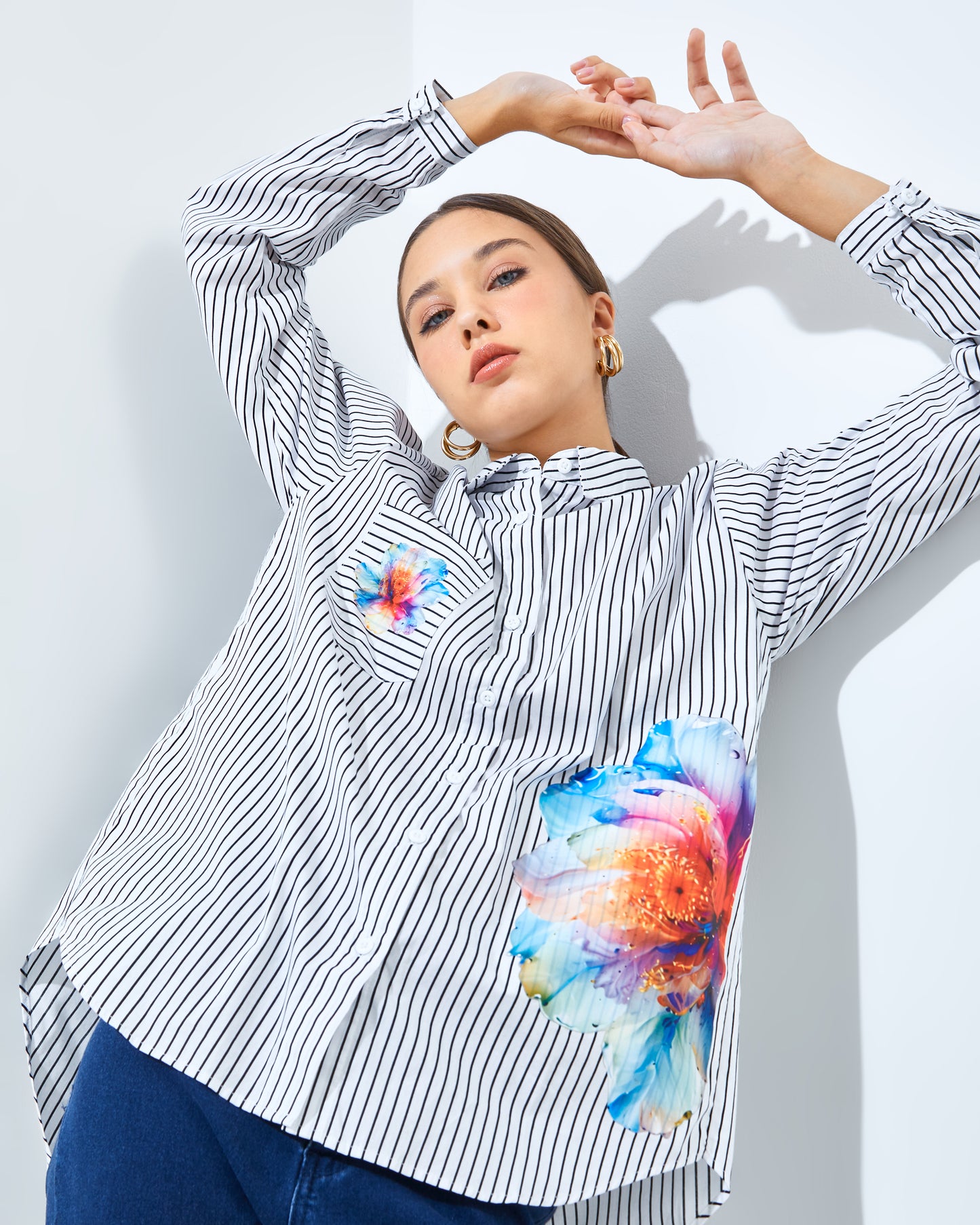 Lucilla Shirt White-Black