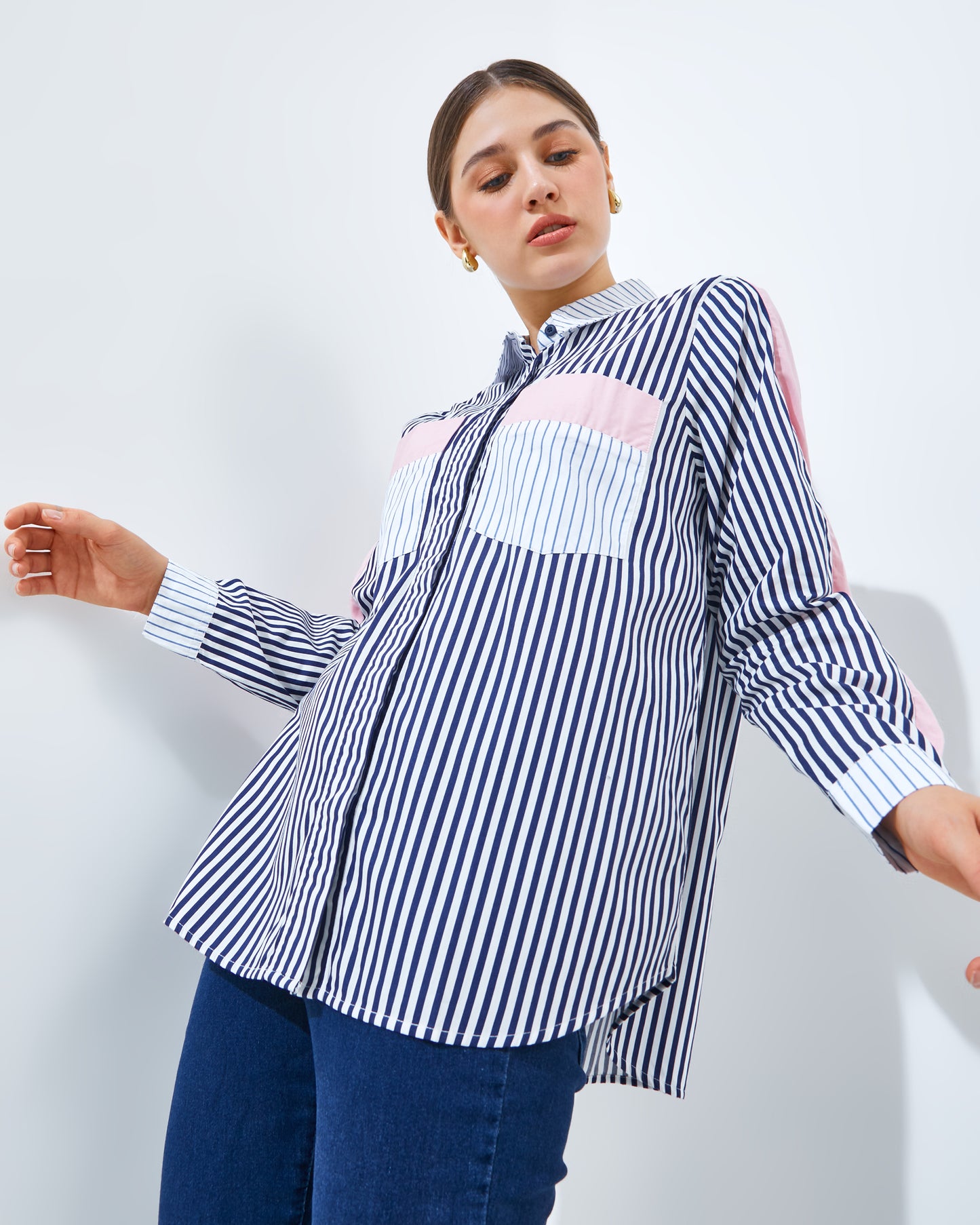 Thara Shirt in Pink ( Top Only )