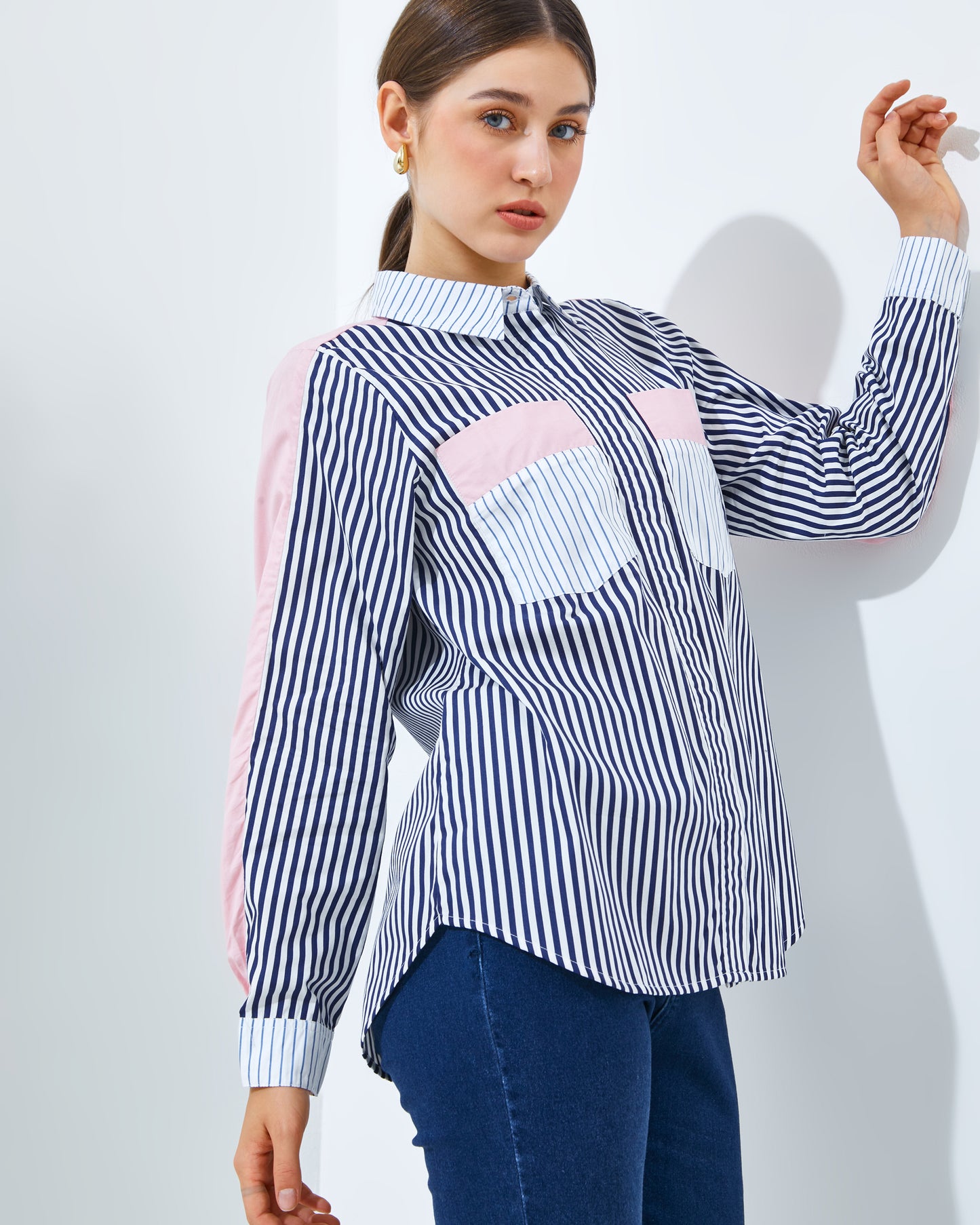 Thara Shirt in Pink ( Top Only )