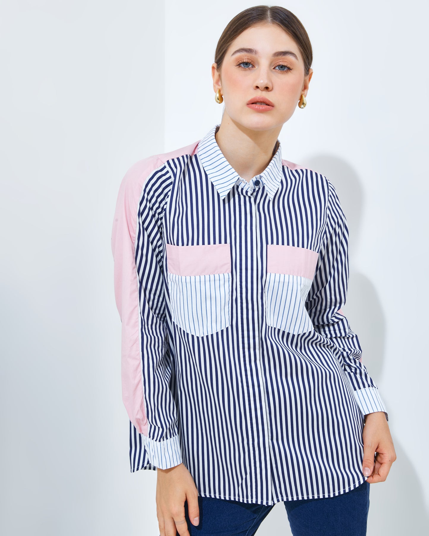 Thara Shirt in Pink ( Top Only )