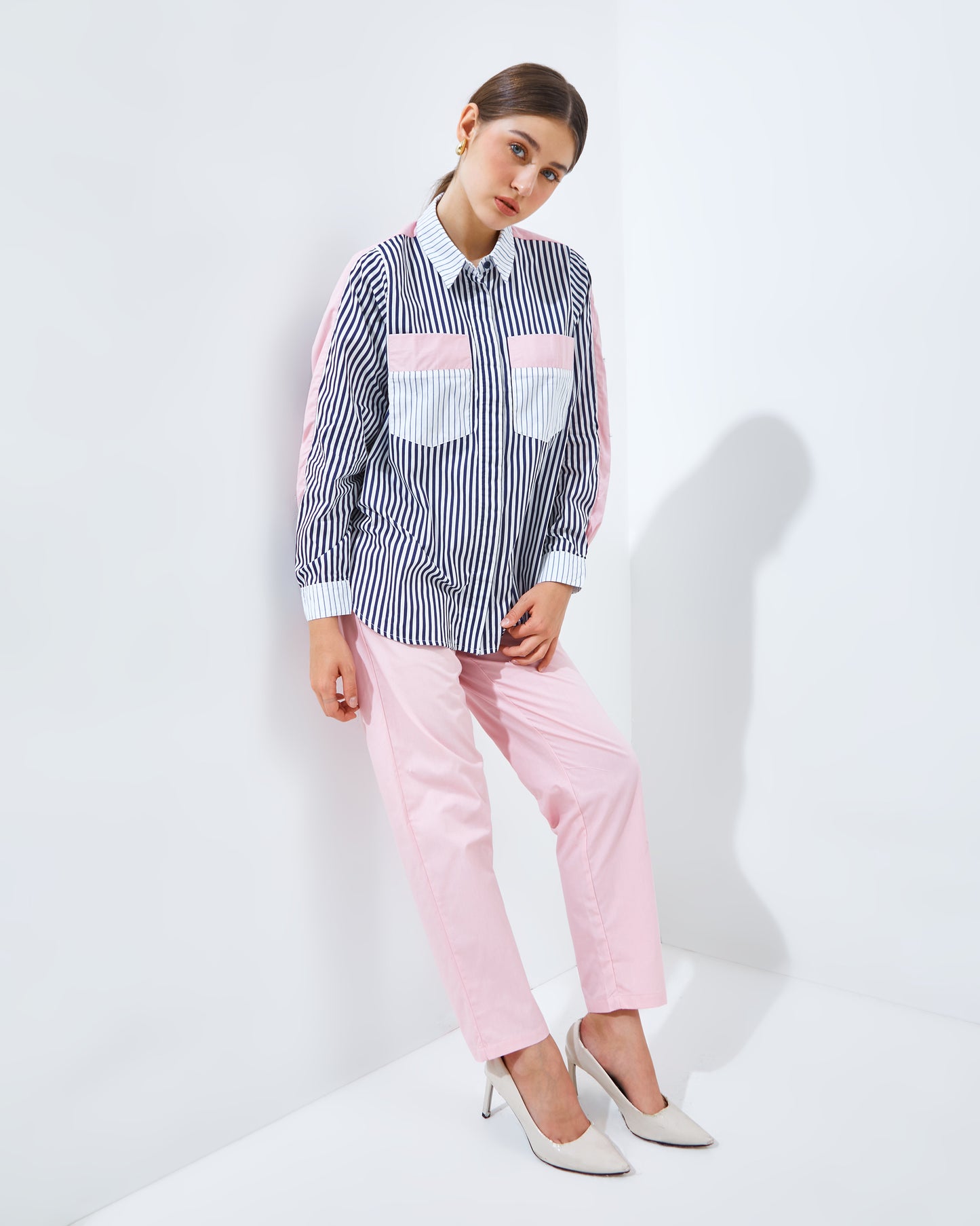 Thara Set in Pink ( Top + Pant )