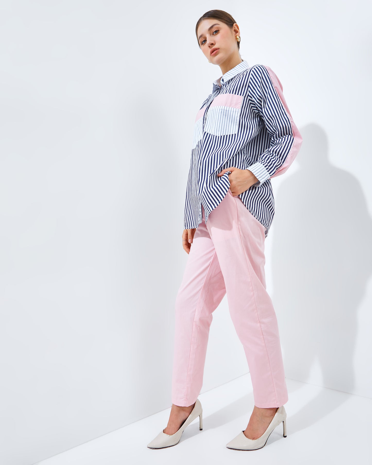 Thara Set in Pink ( Top + Pant )