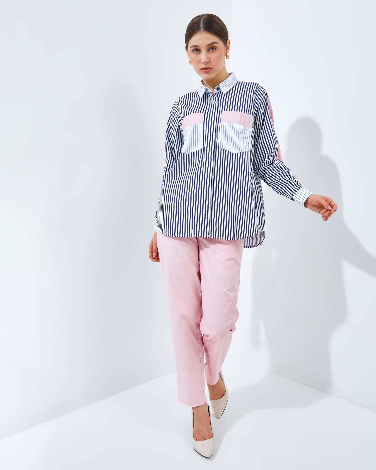 Thara Set in Pink ( Top + Pant )