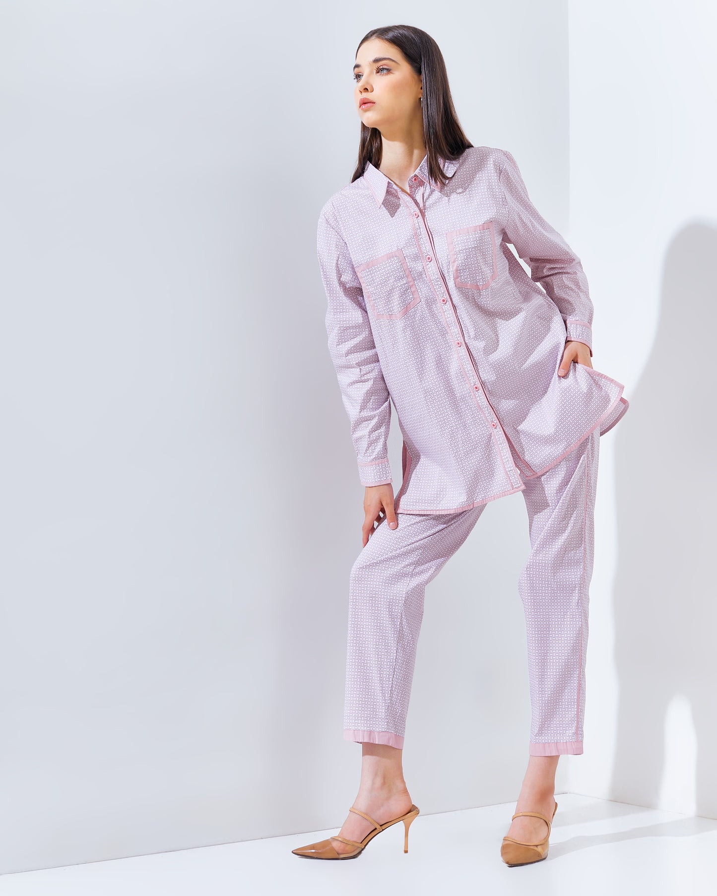 Vivie Matching Set Baby Pink