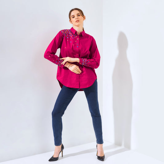 Mille Embro Top Bright Colors