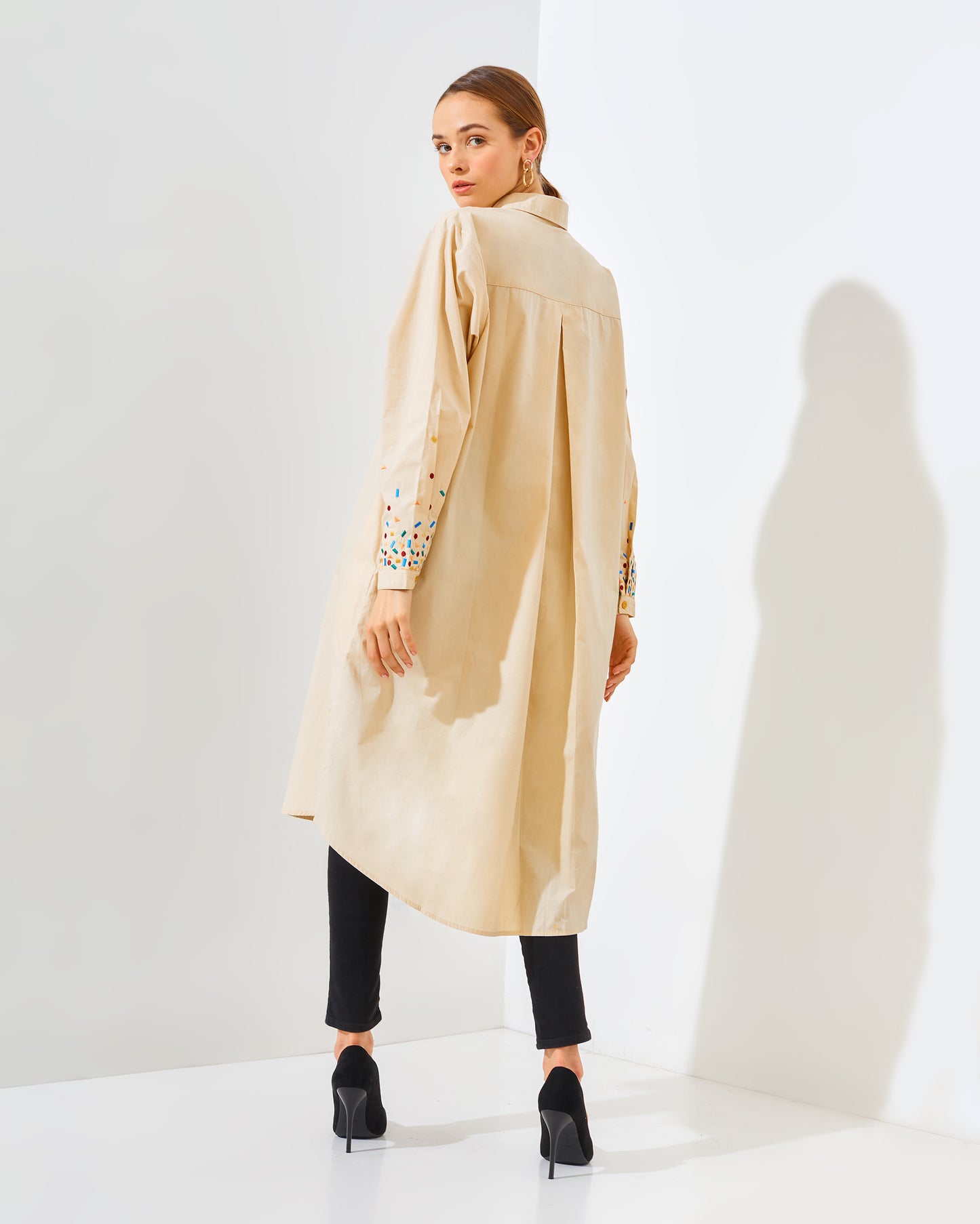 Mille Embro Tunic Cream