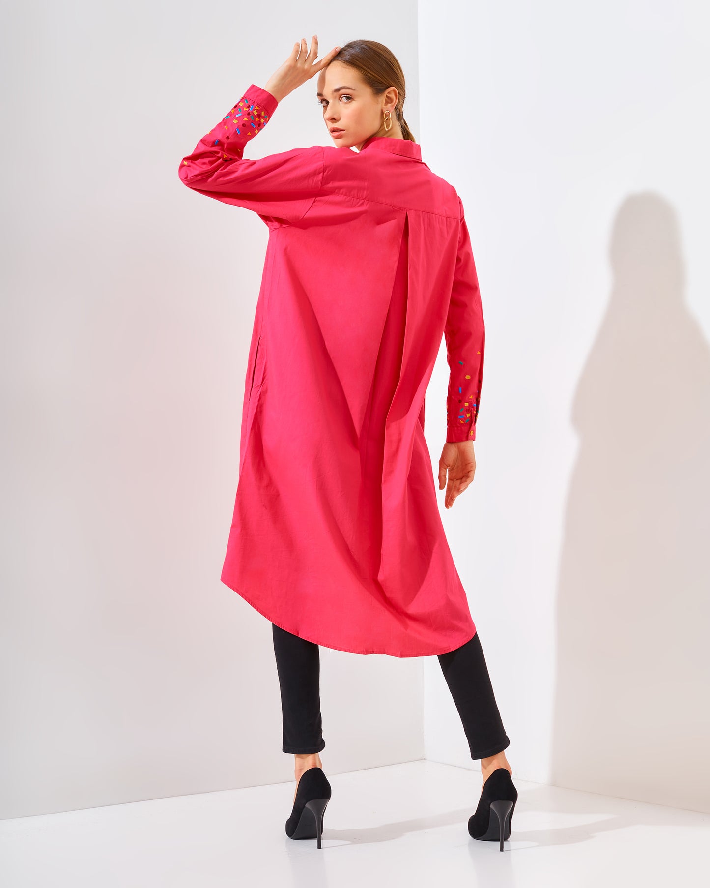 Mille Embro Tunic Fushia
