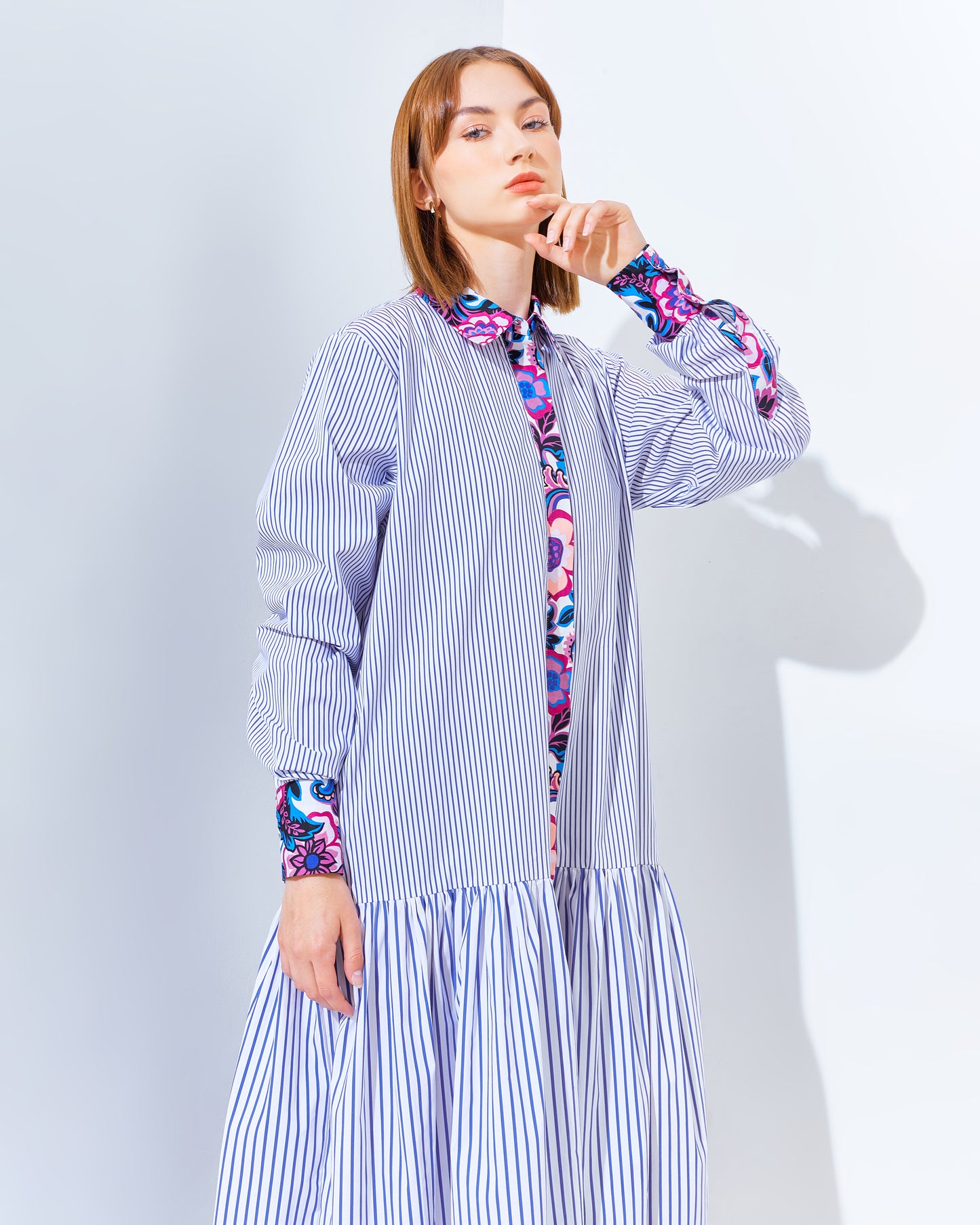 Rachell Dress Striped Navy