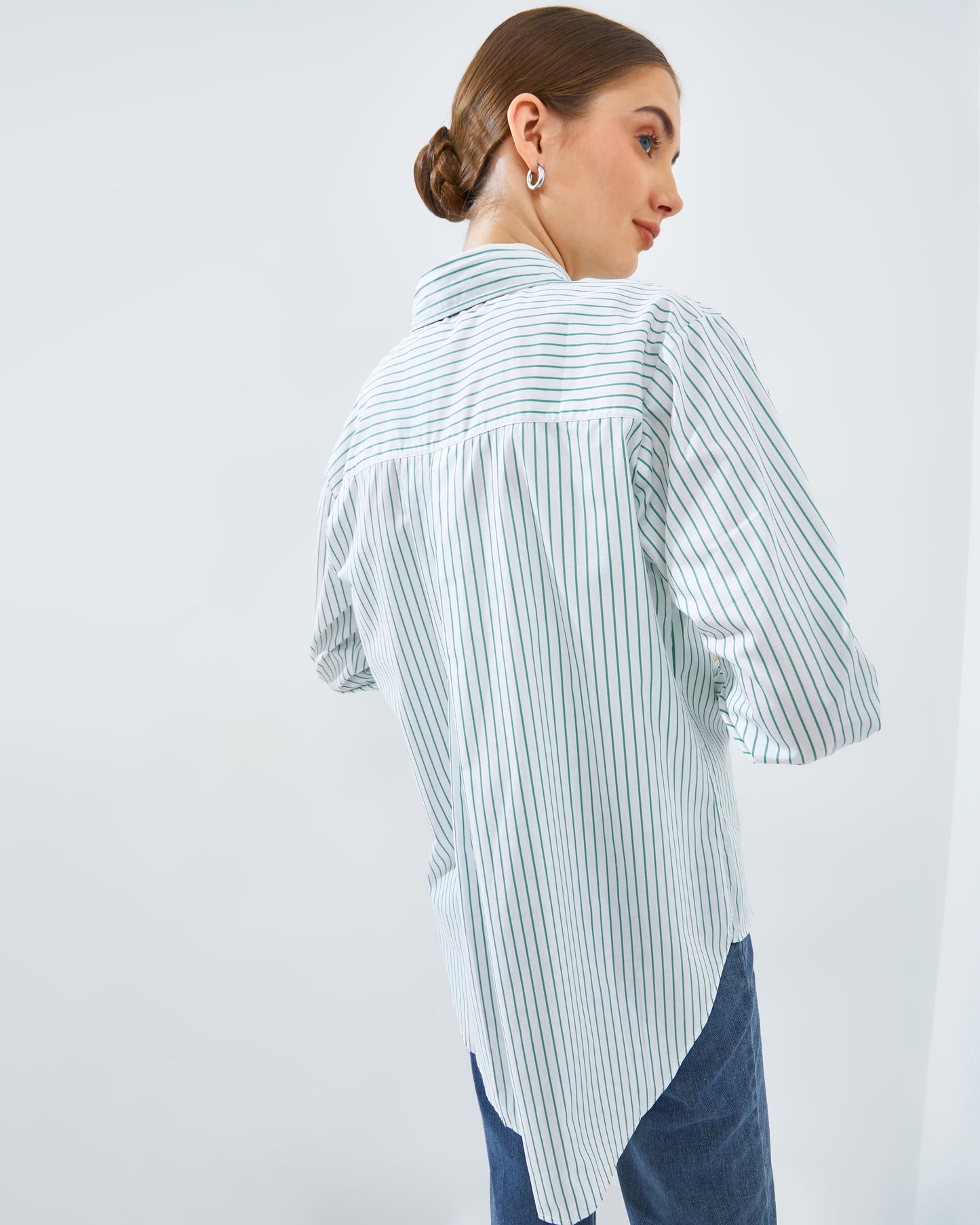Lucilla Shirt White-Green