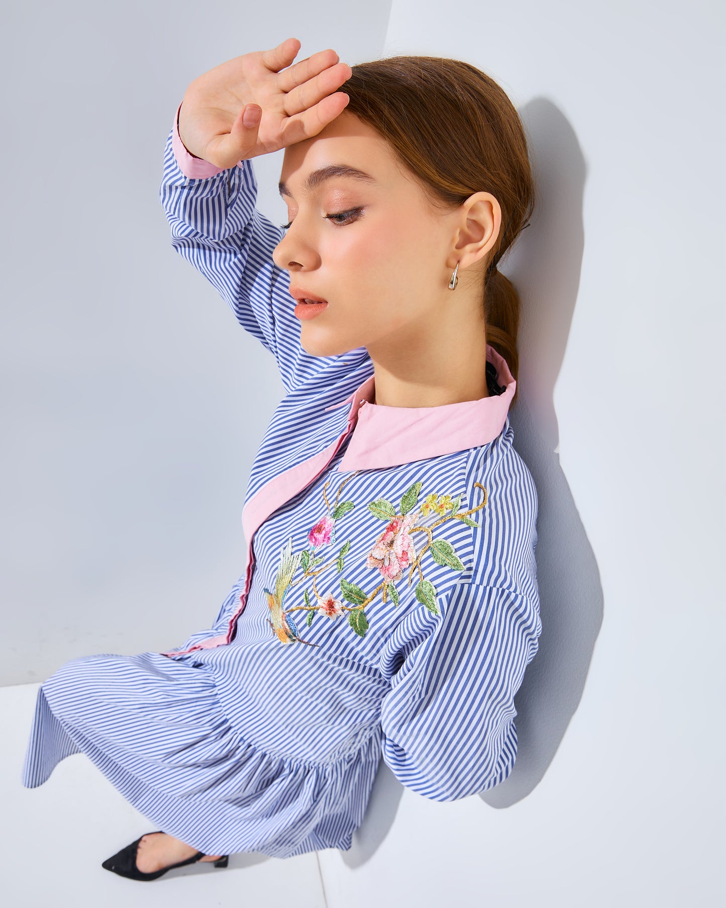 Rachella Dress Striped Blue