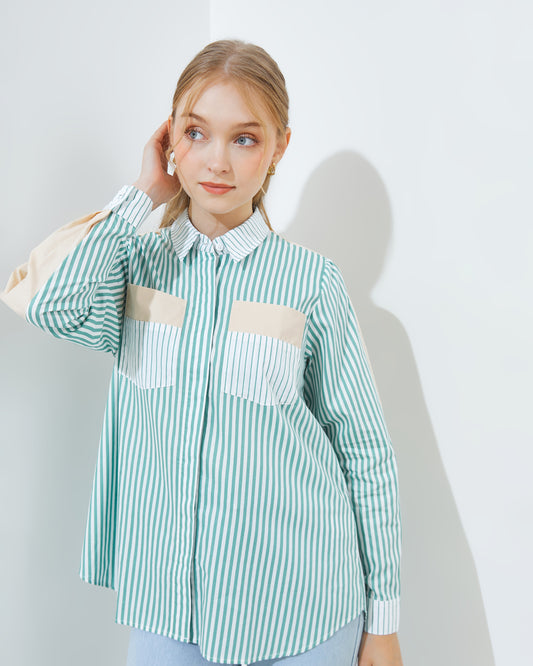 Thara Shirt in Green (Top Only)