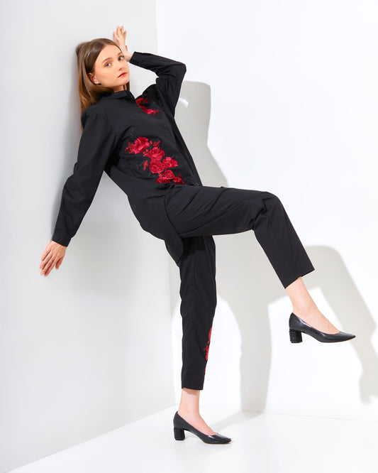 Rose Rachella Set Black Fushia