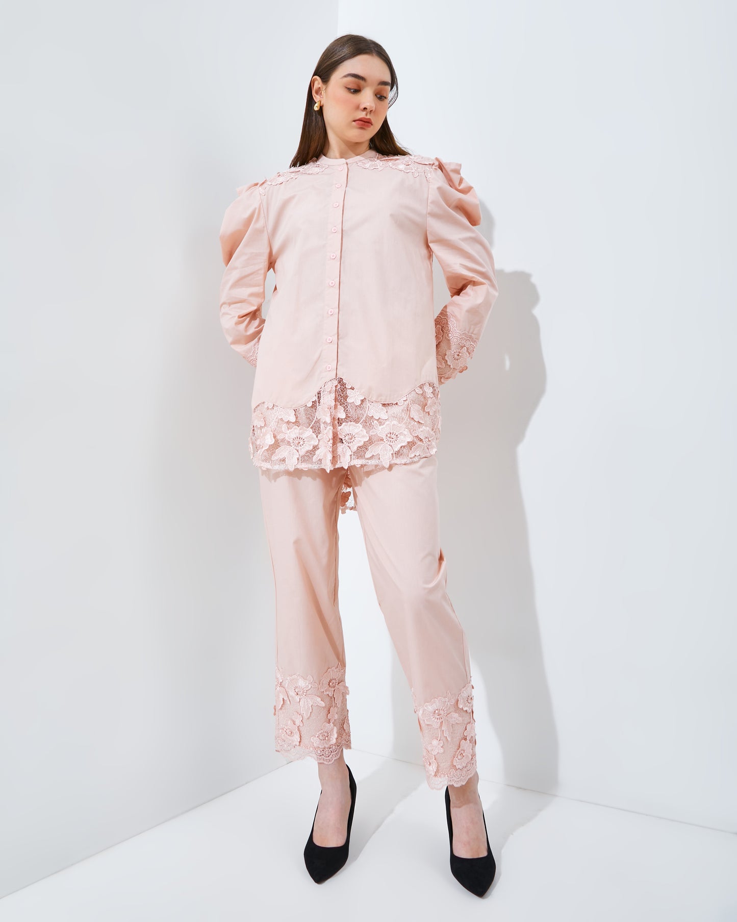 KIRANA LACE SET NUDE PINK