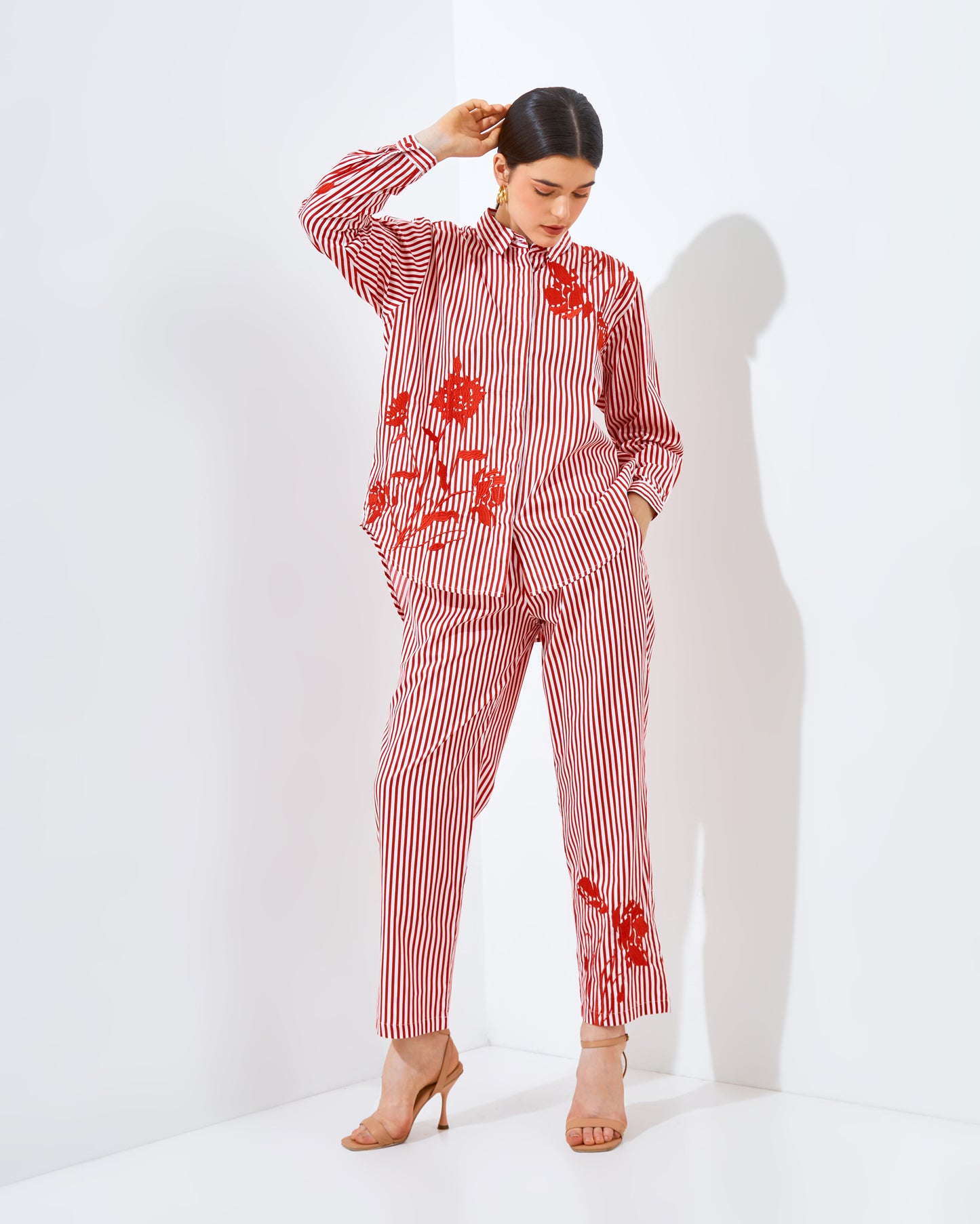 Narra Stripe Red Set/Top