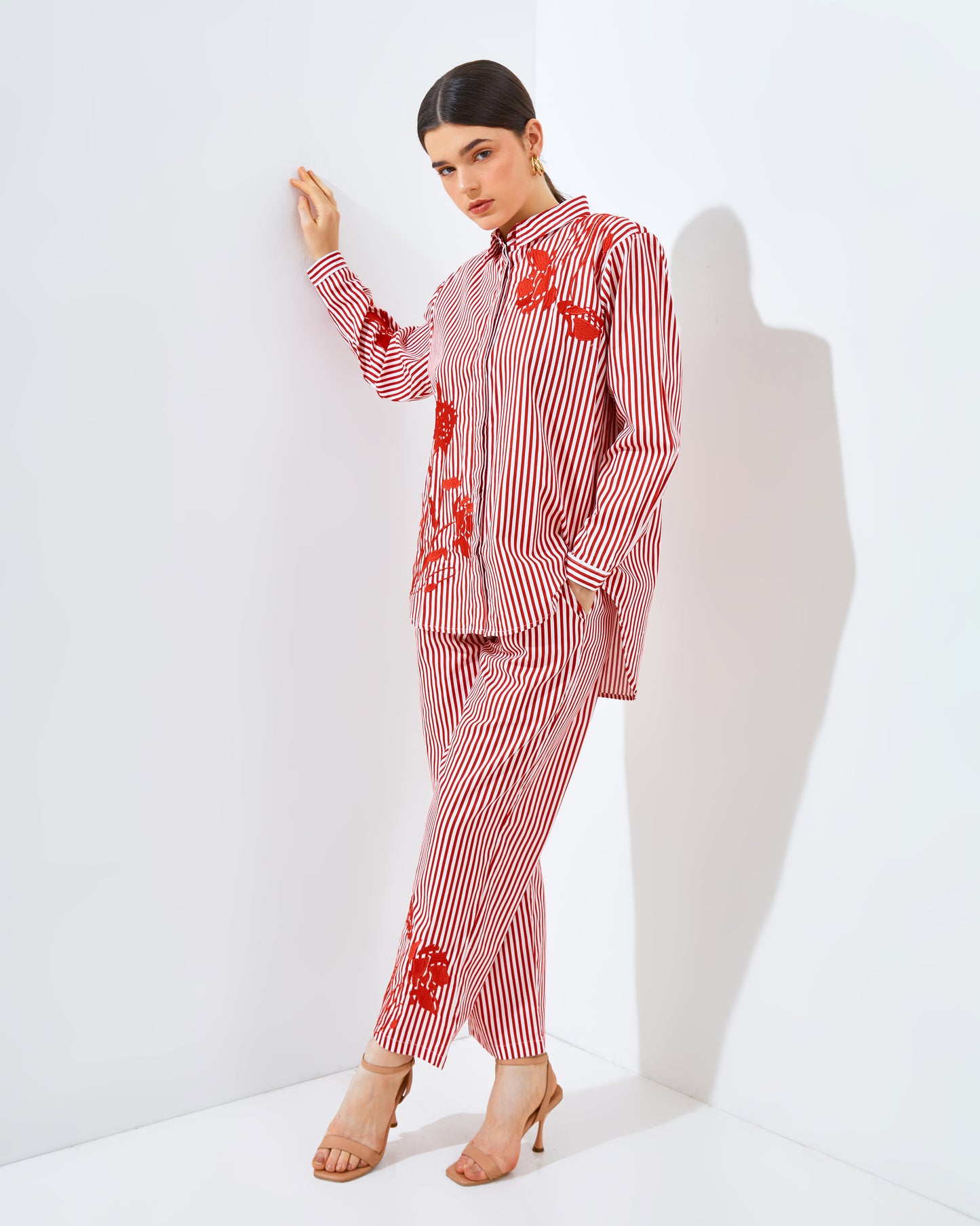 Narra Stripe Red Set/Top