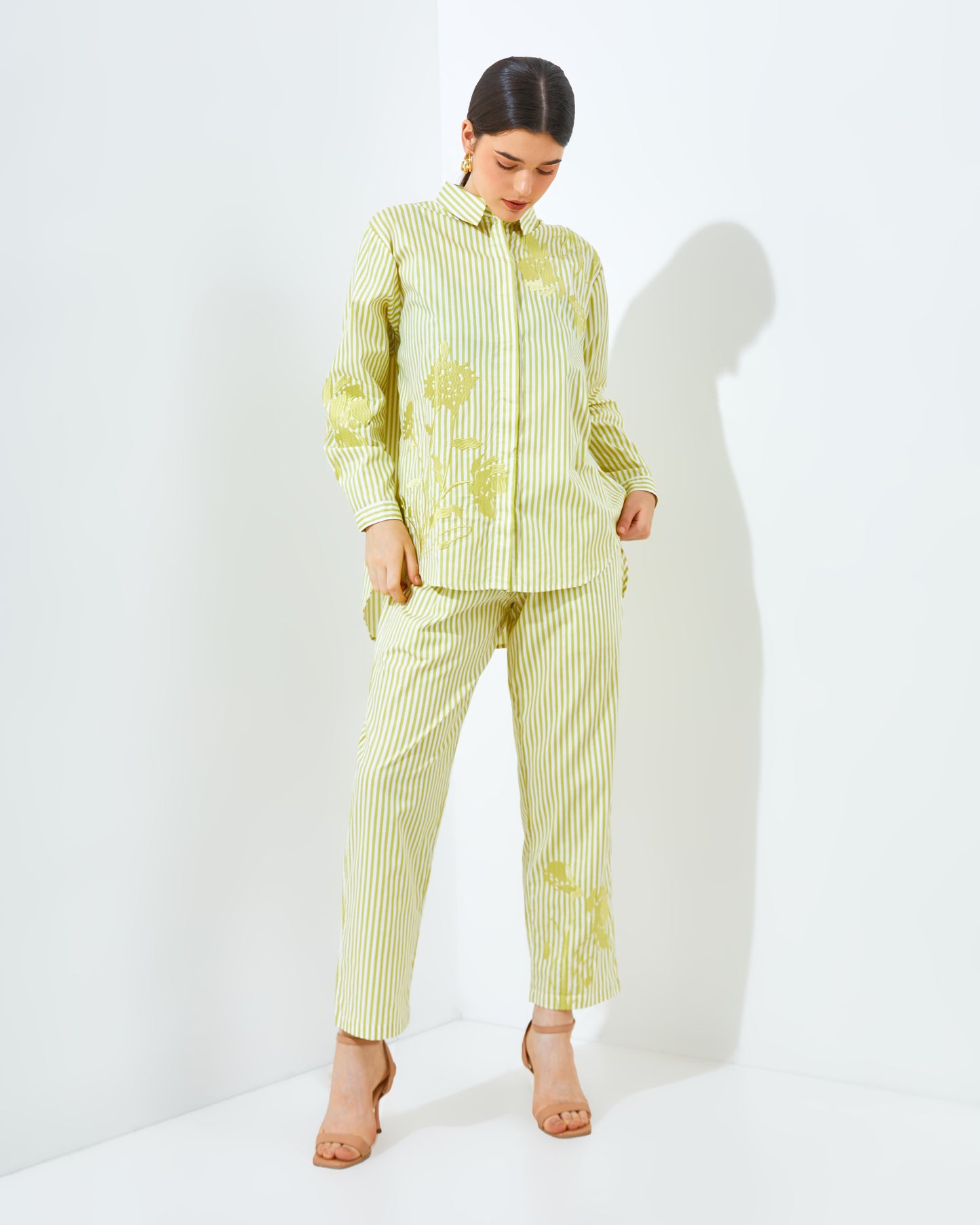 Narra Stripe Lime Set/Top