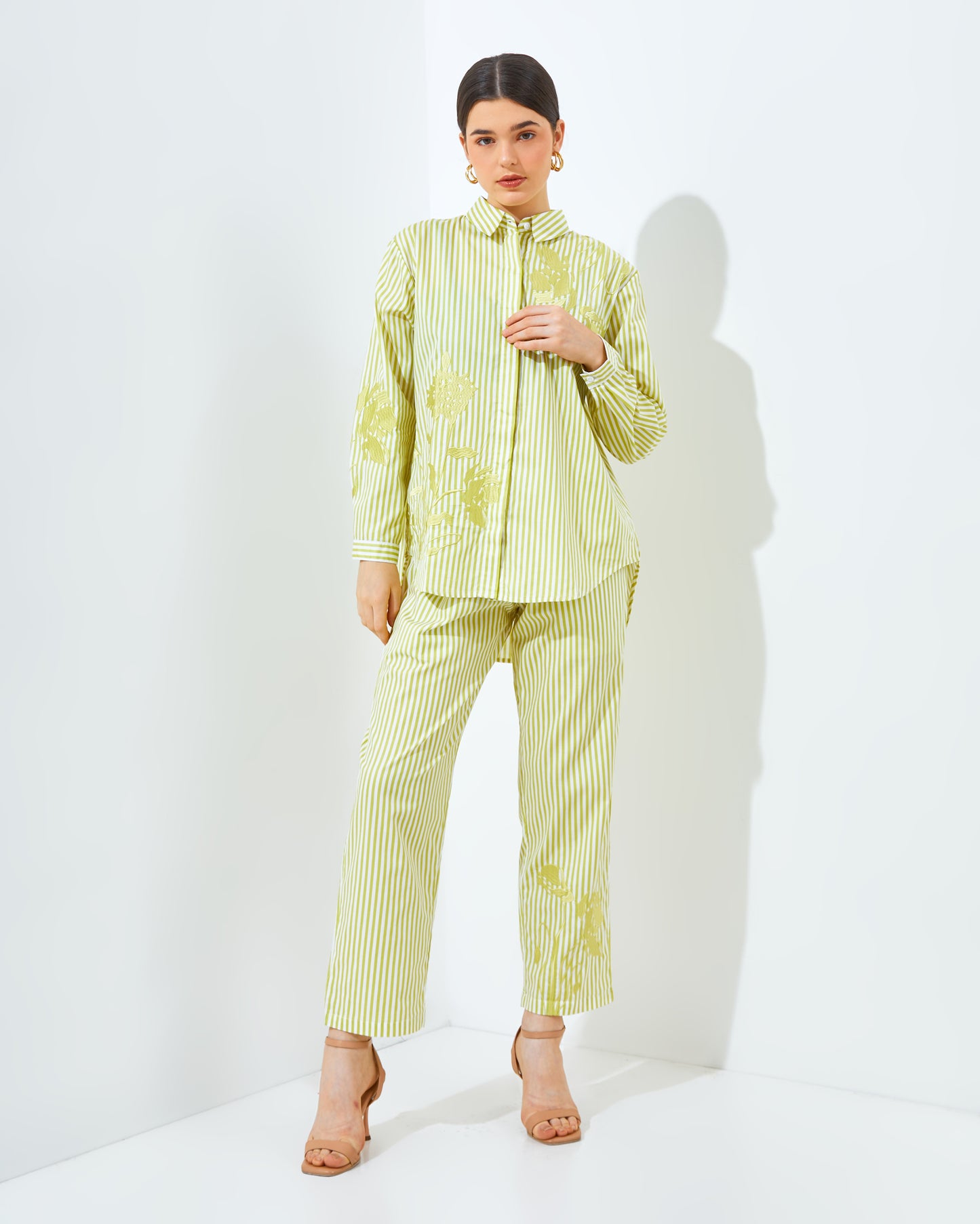 Narra Stripe Lime Set/Top