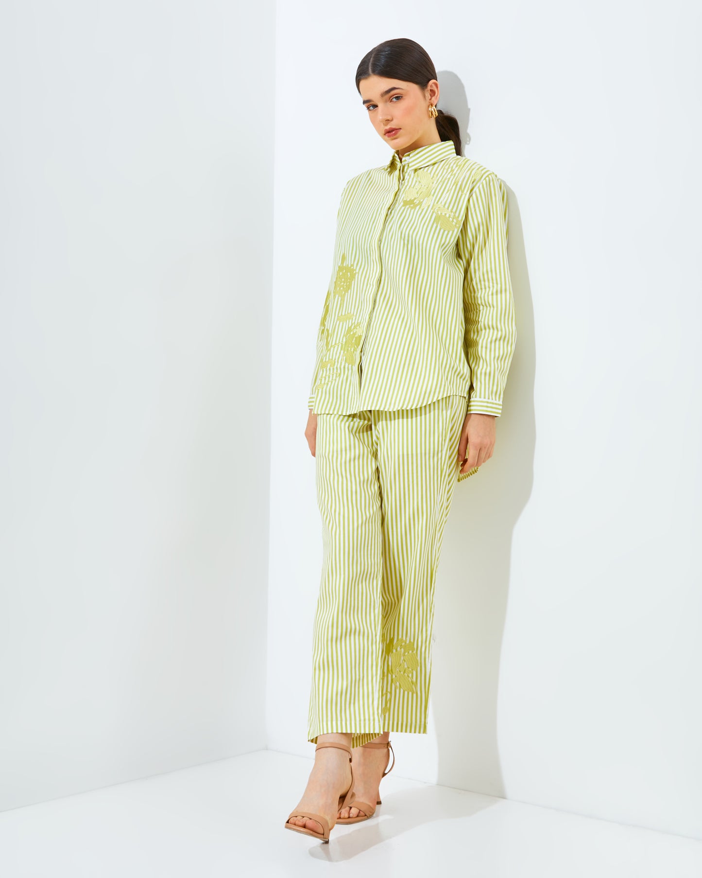 Narra Stripe Lime Set/Top