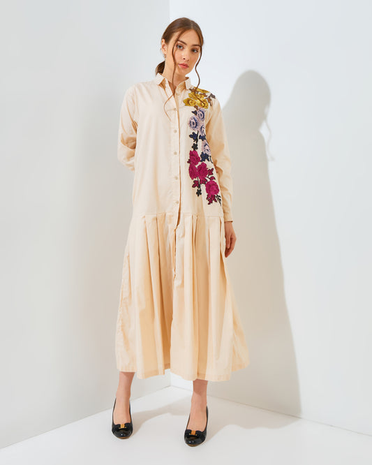 Rose Rachella Dress Champagne cream