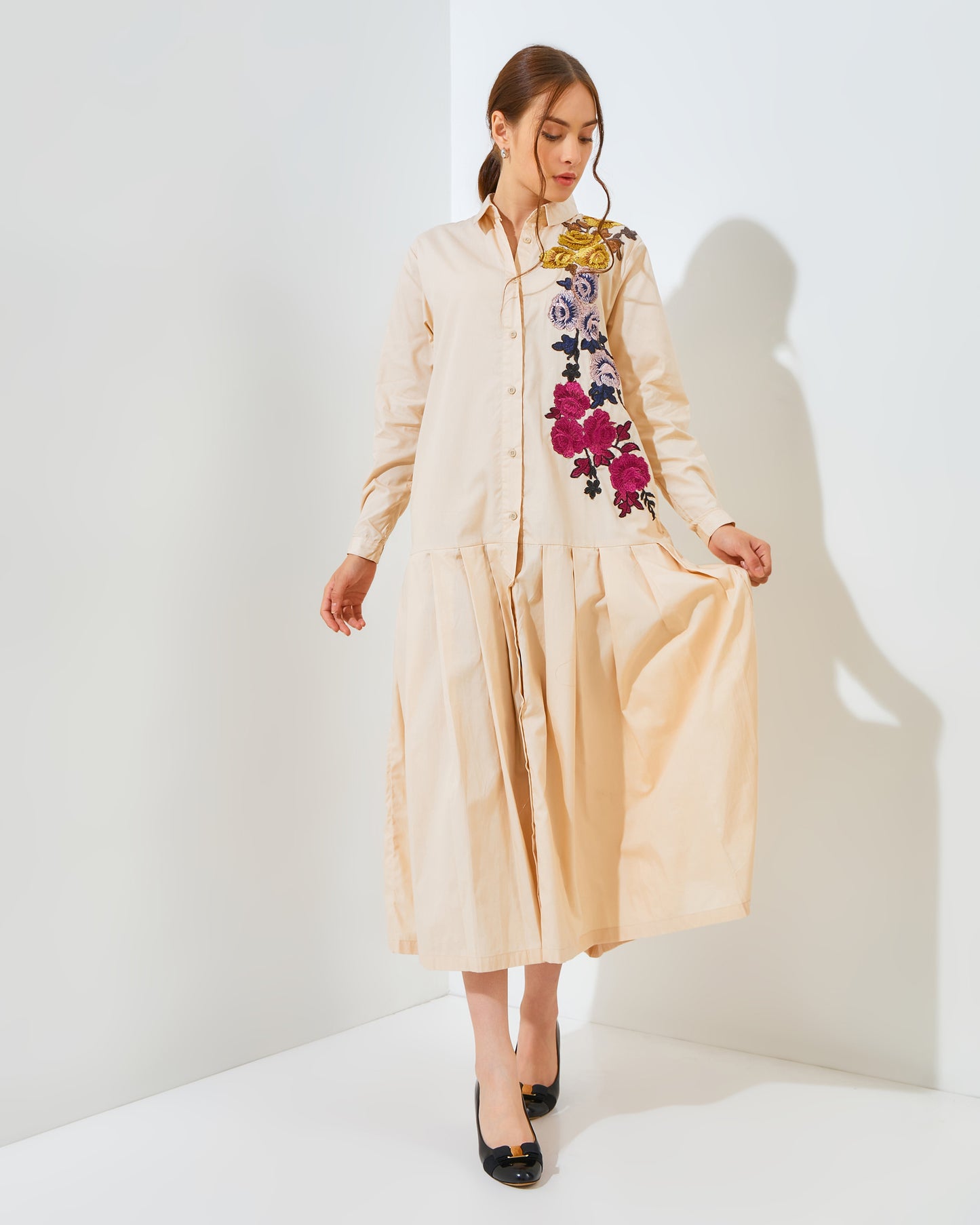 Rose Rachella Dress Champagne cream