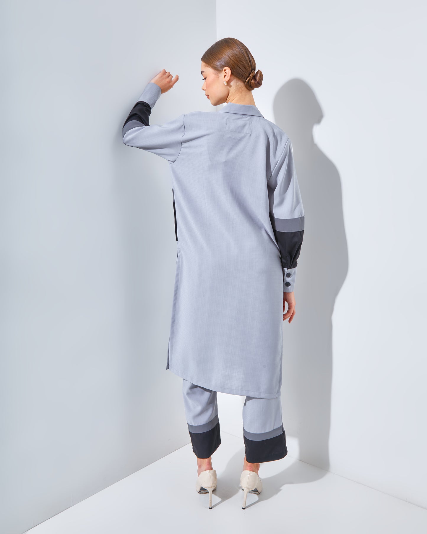 Adriana Blazer Grey Set