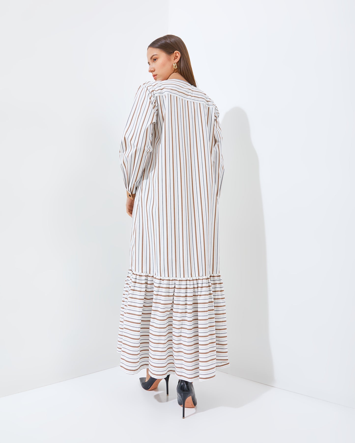 DRESS BONNIE IN BROWN (PRE-ORDER)