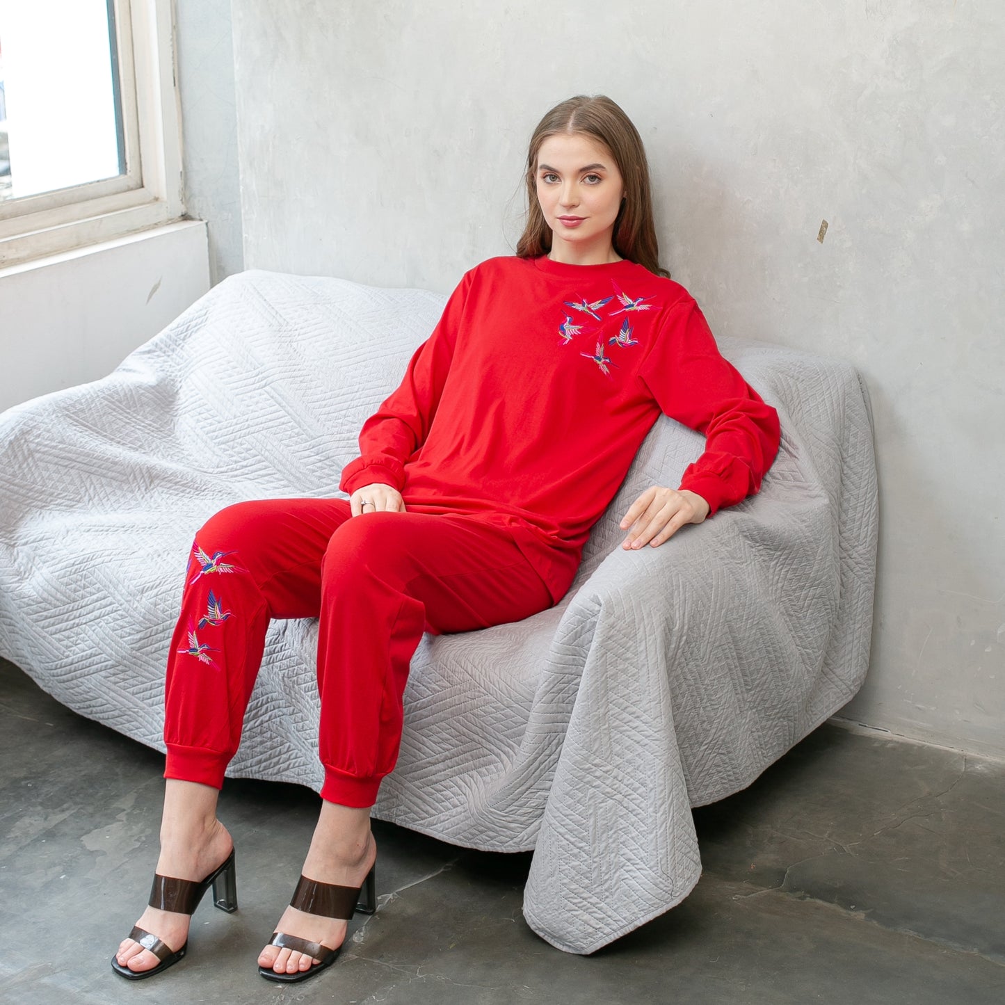 Hummy Embro chili Red Set