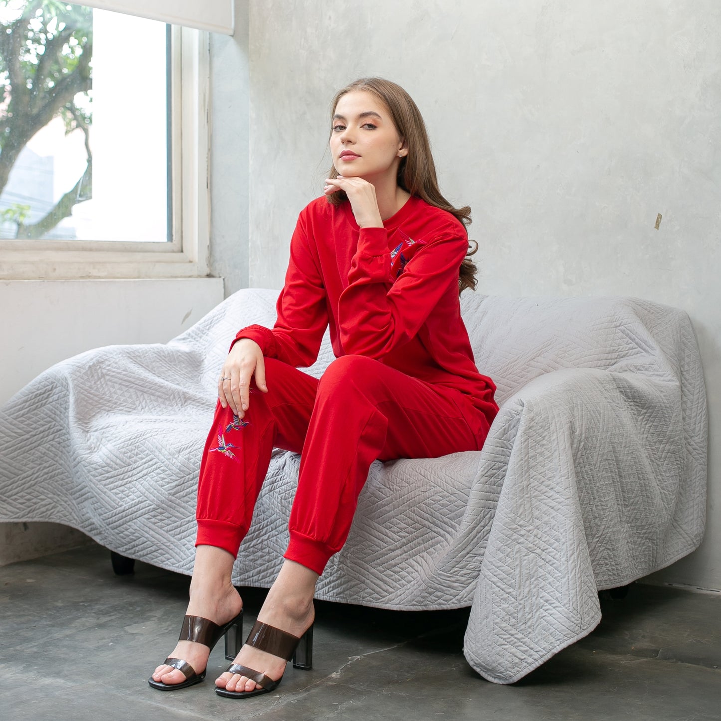 Hummy Embro chili Red Set