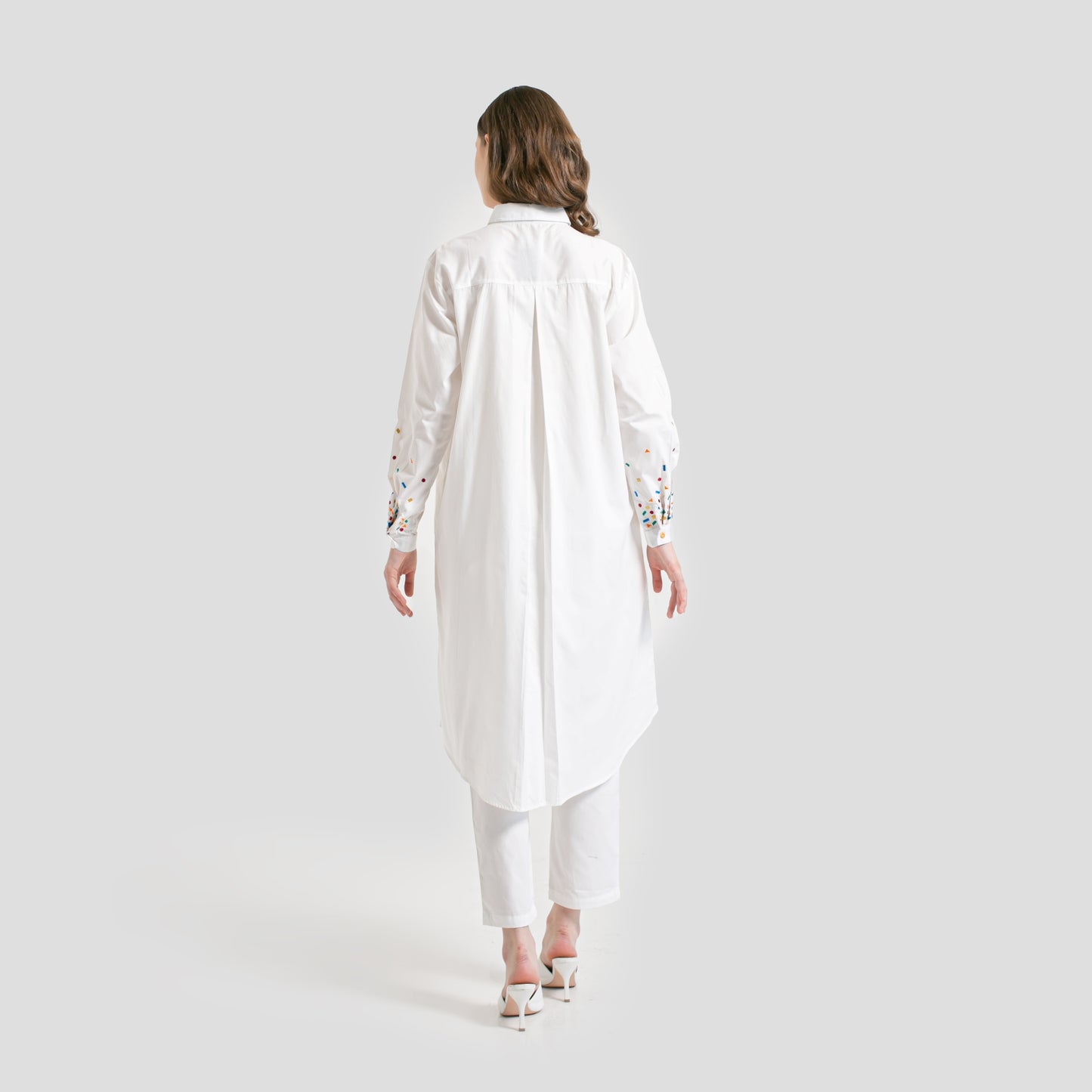Mille Embro Tunic Broken White