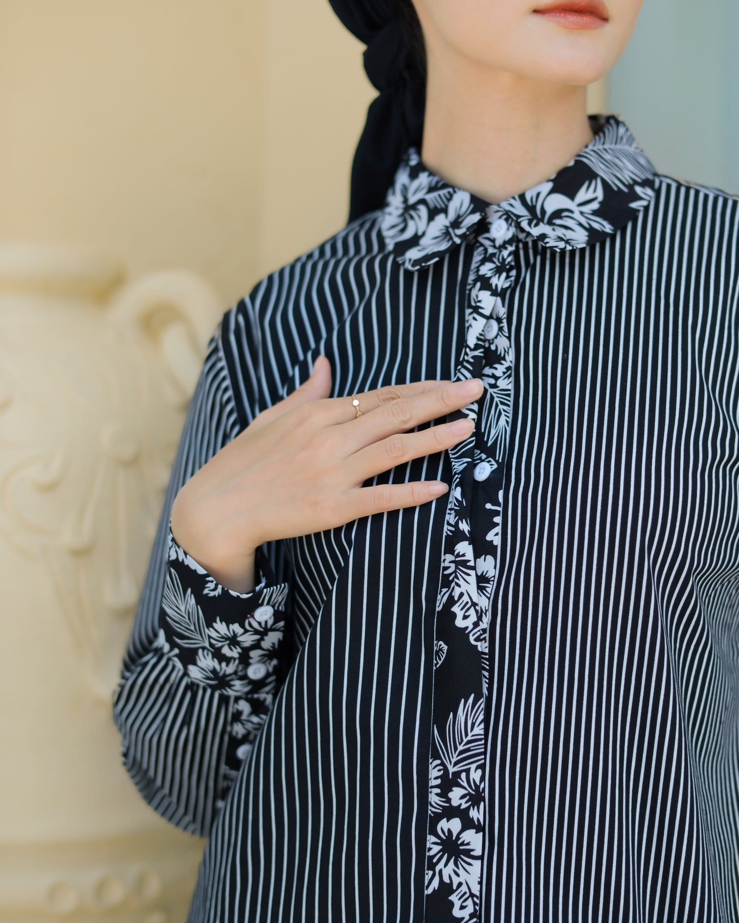 Rachell Striped Black