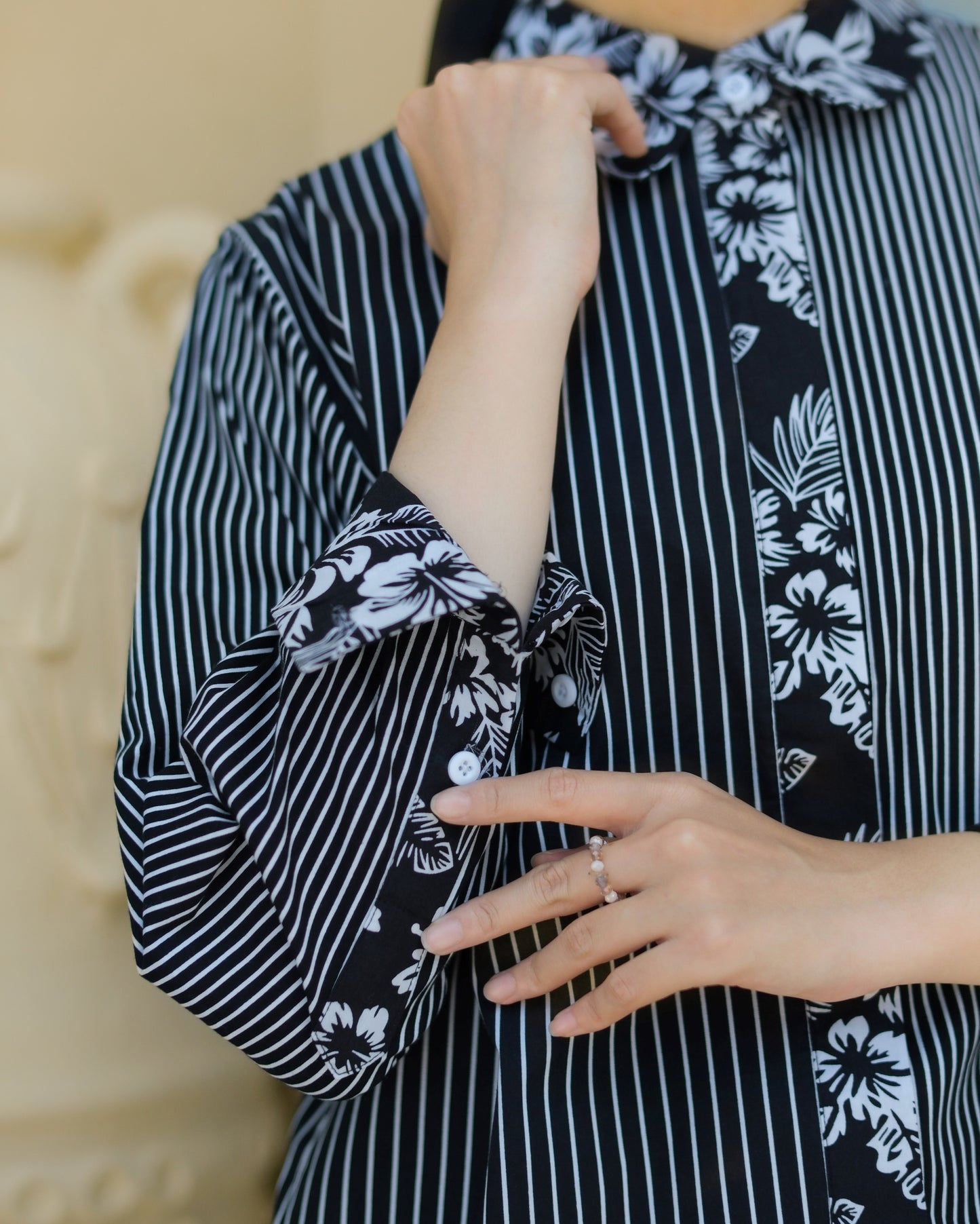 Rachell Striped Black