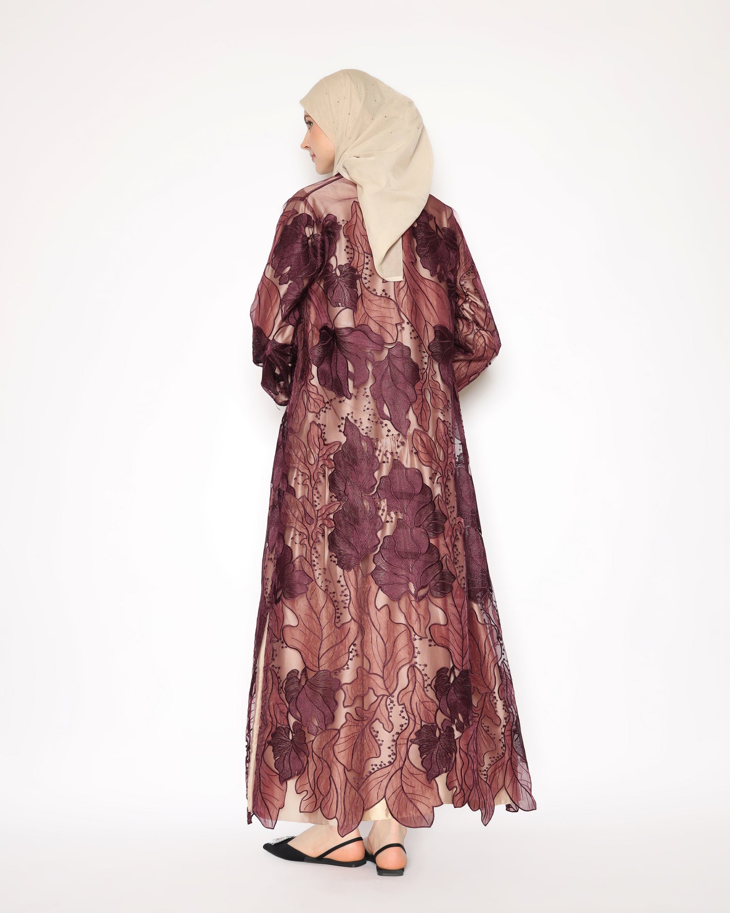 Omeera Women Matching Set Maroon