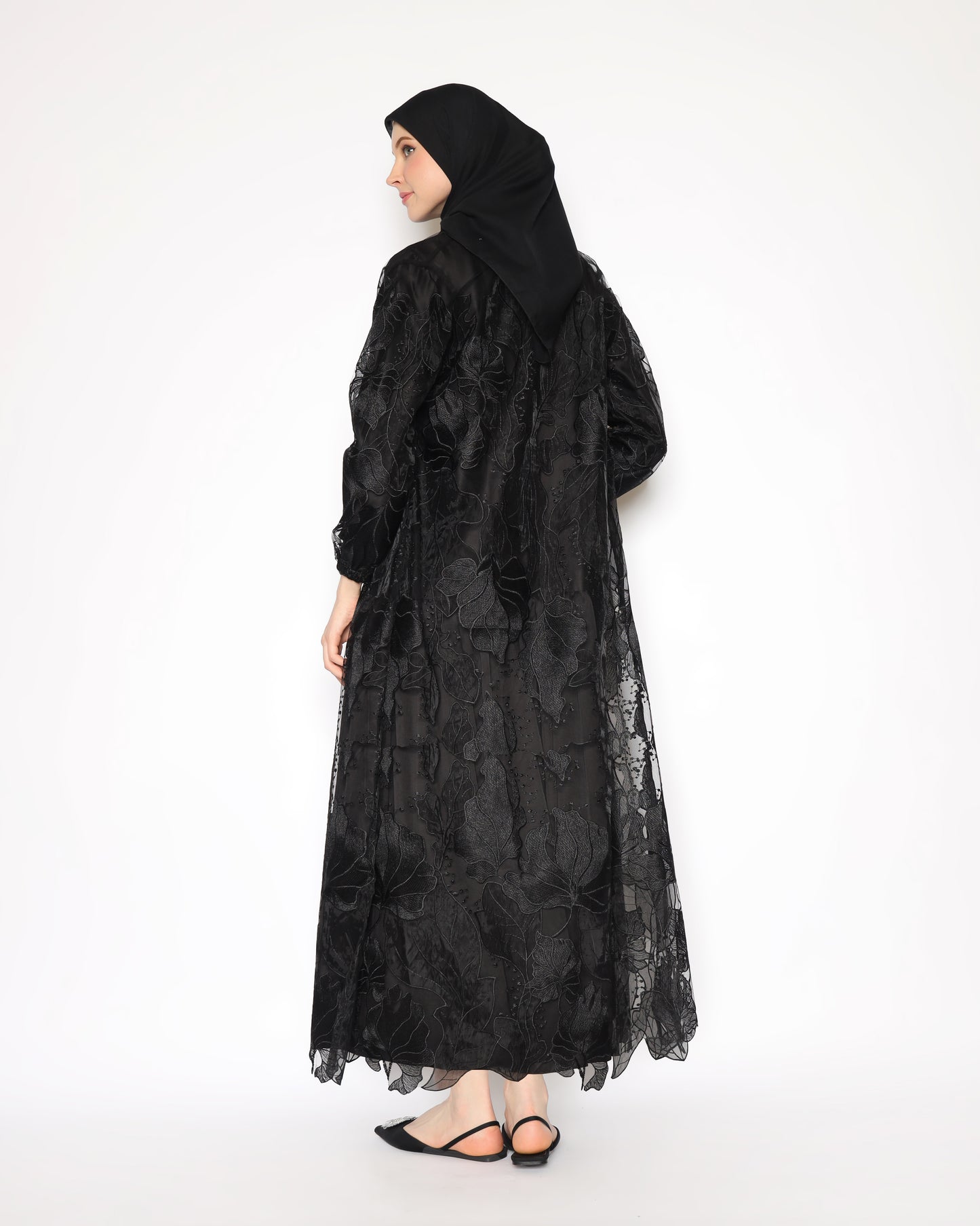 Omeera Women Matching Set Black