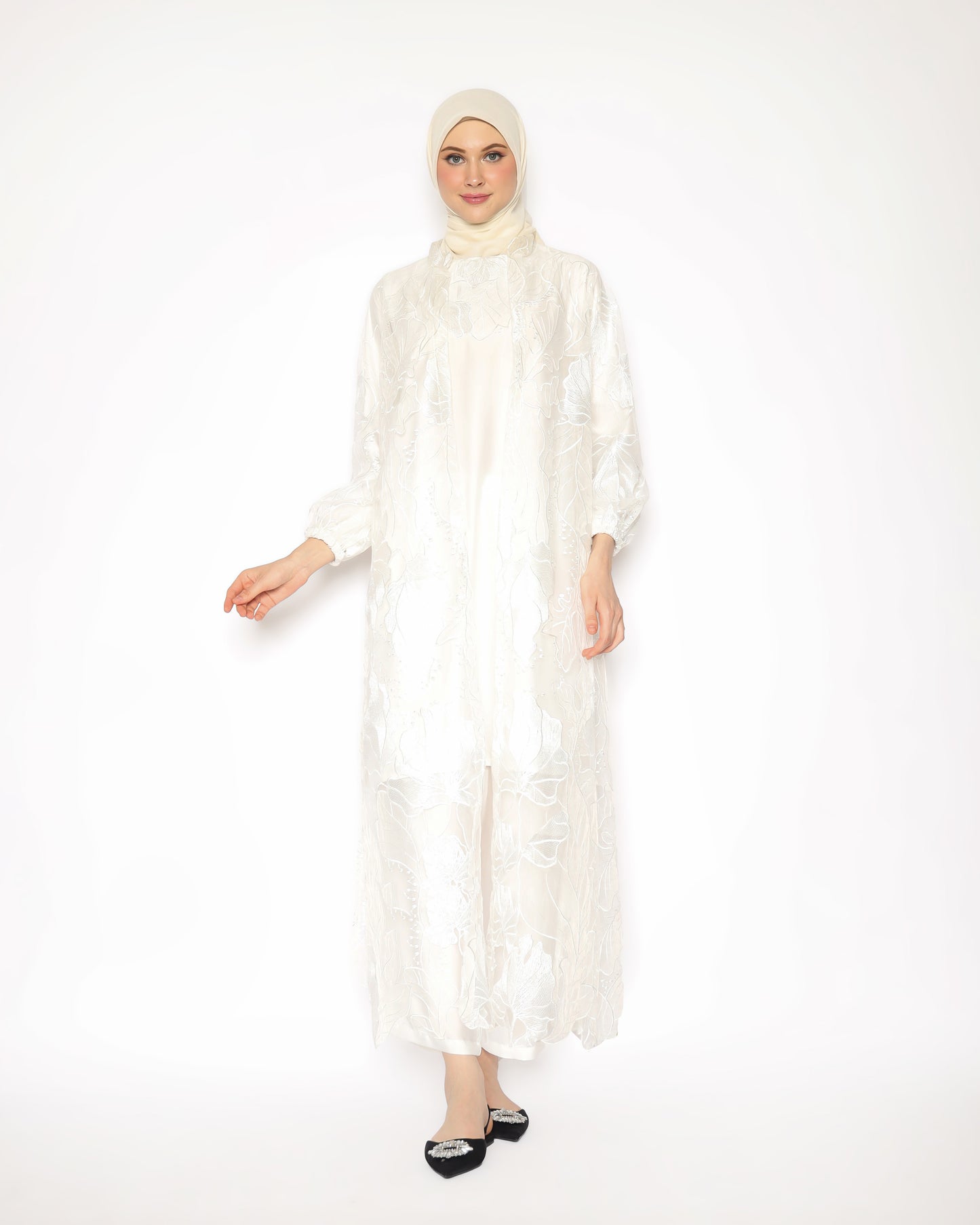 Omeera Women Matching Set White