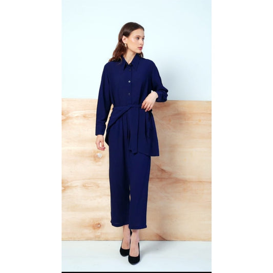 ALEENA  NAVY SET