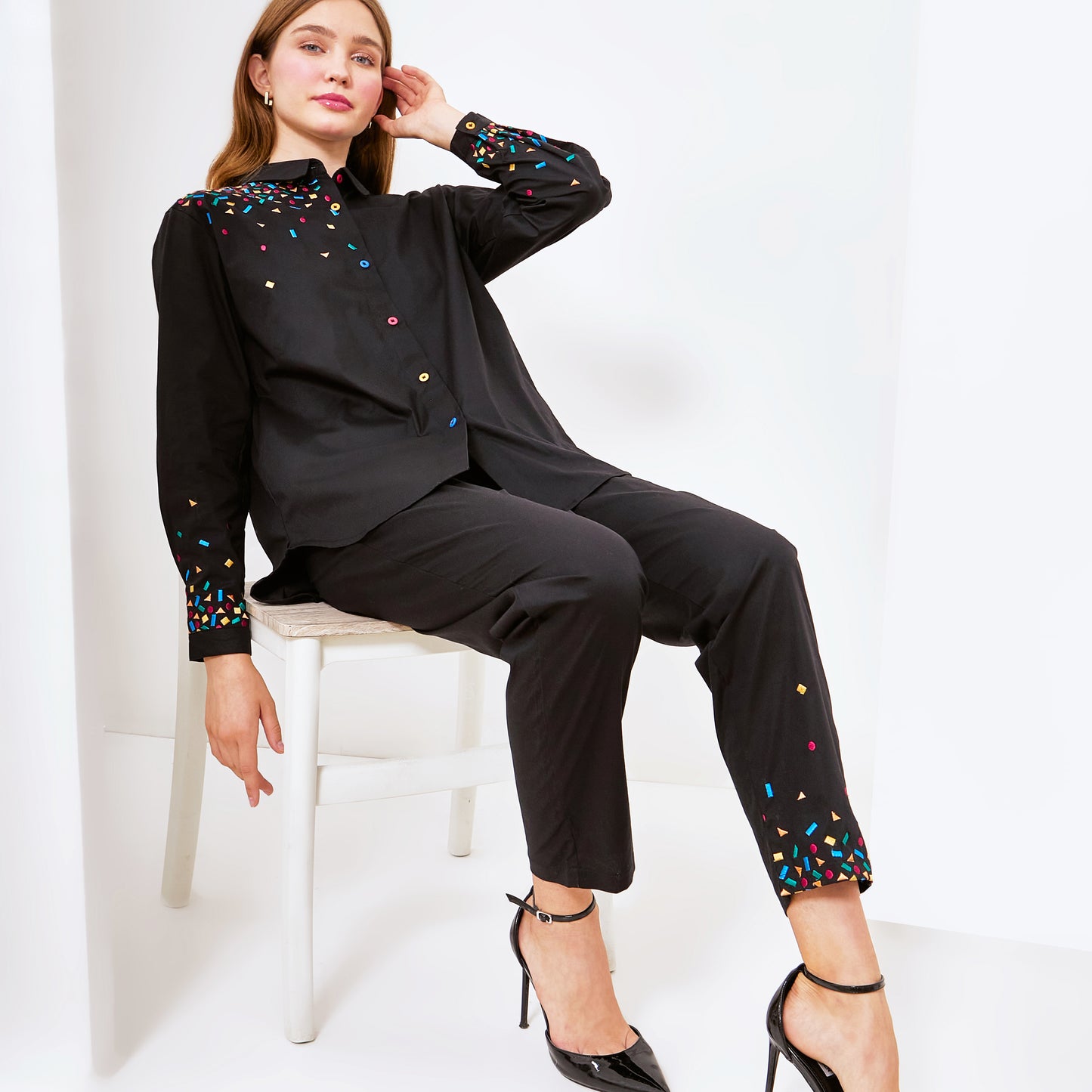 Mille Embro Matching set Black