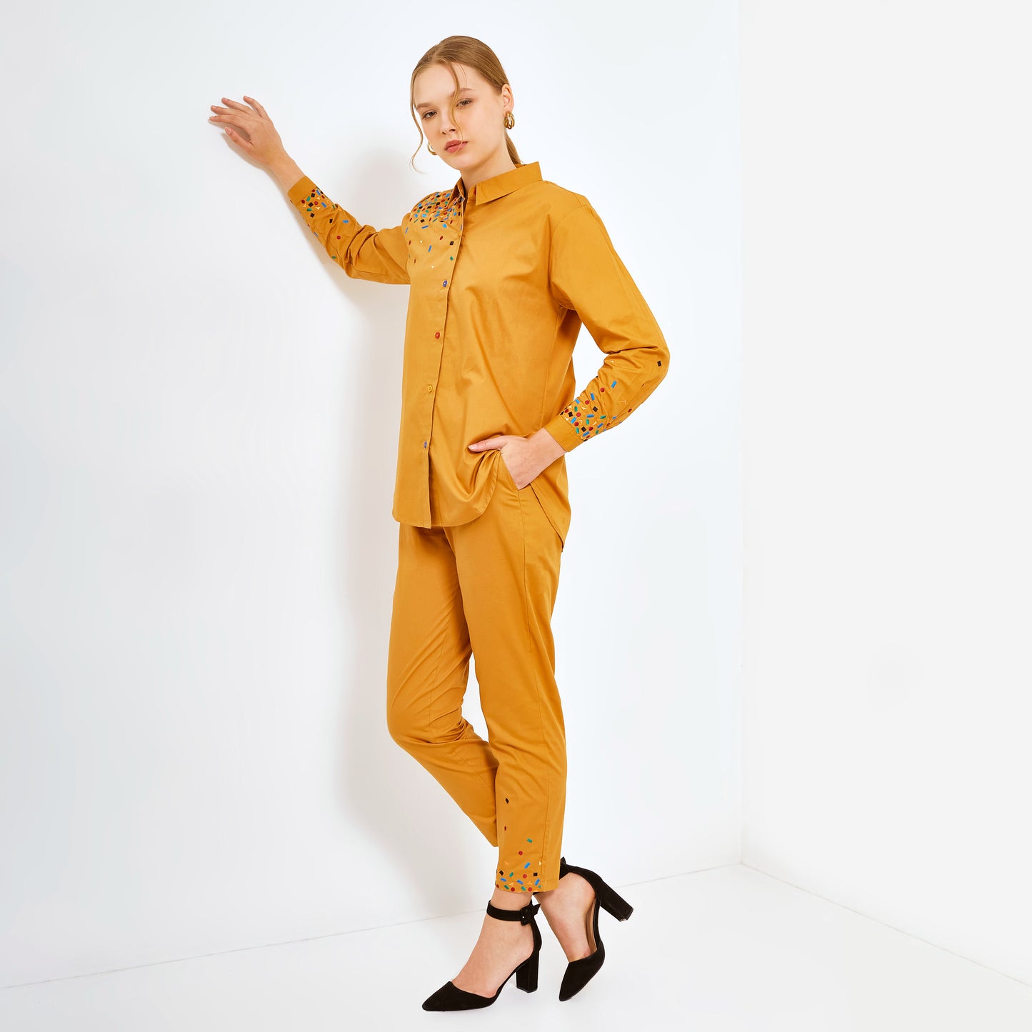 Mille Embro Matching set Brown